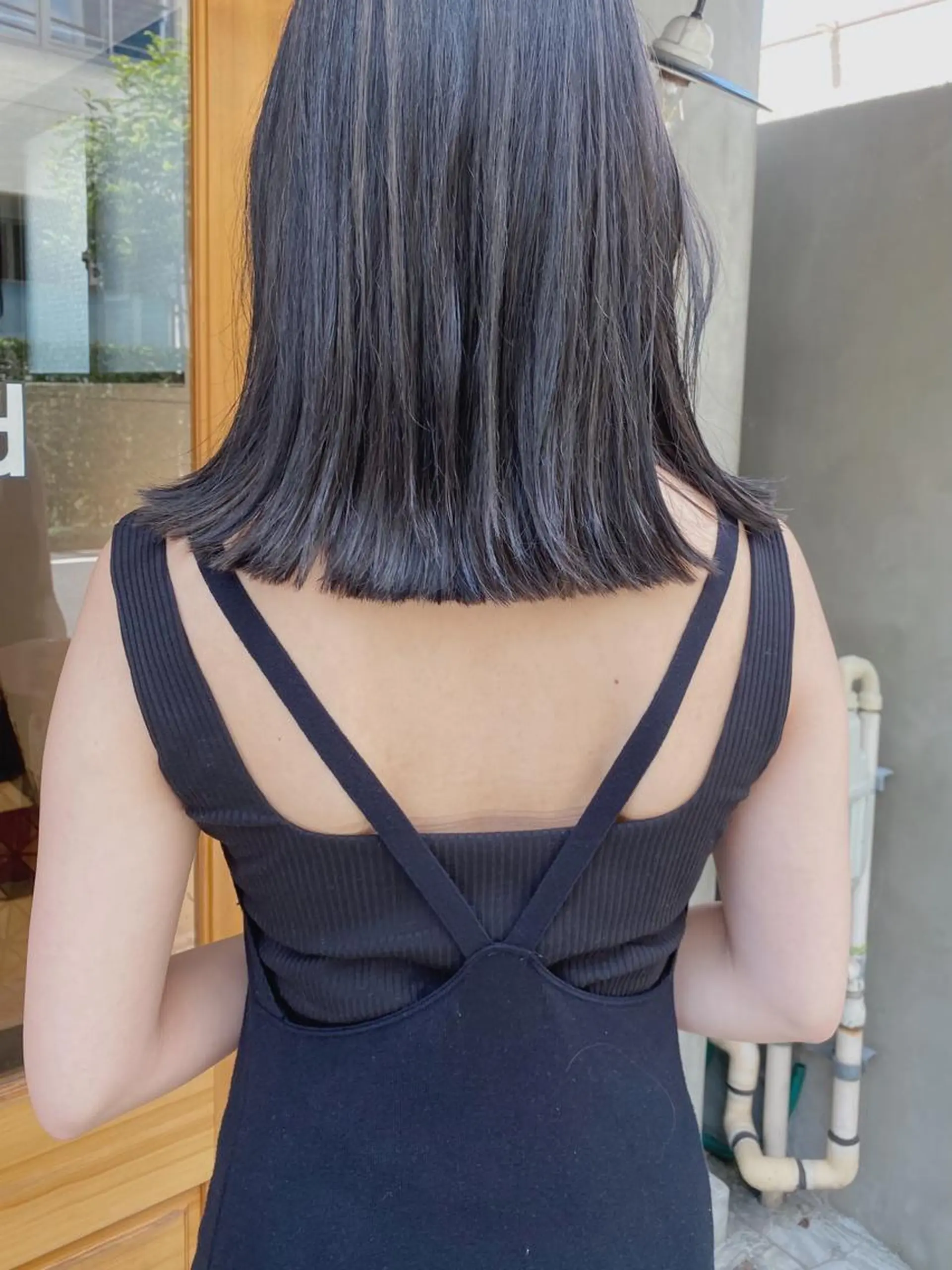 ミディアム カラー ヘアアレンジ ハイライトカラー ハイライト 切りっぱなしロブ ヘアカラー トリートメント ヘアセット stand所属・ニュアンスヘア🌔 nanakoのヘアスタイル