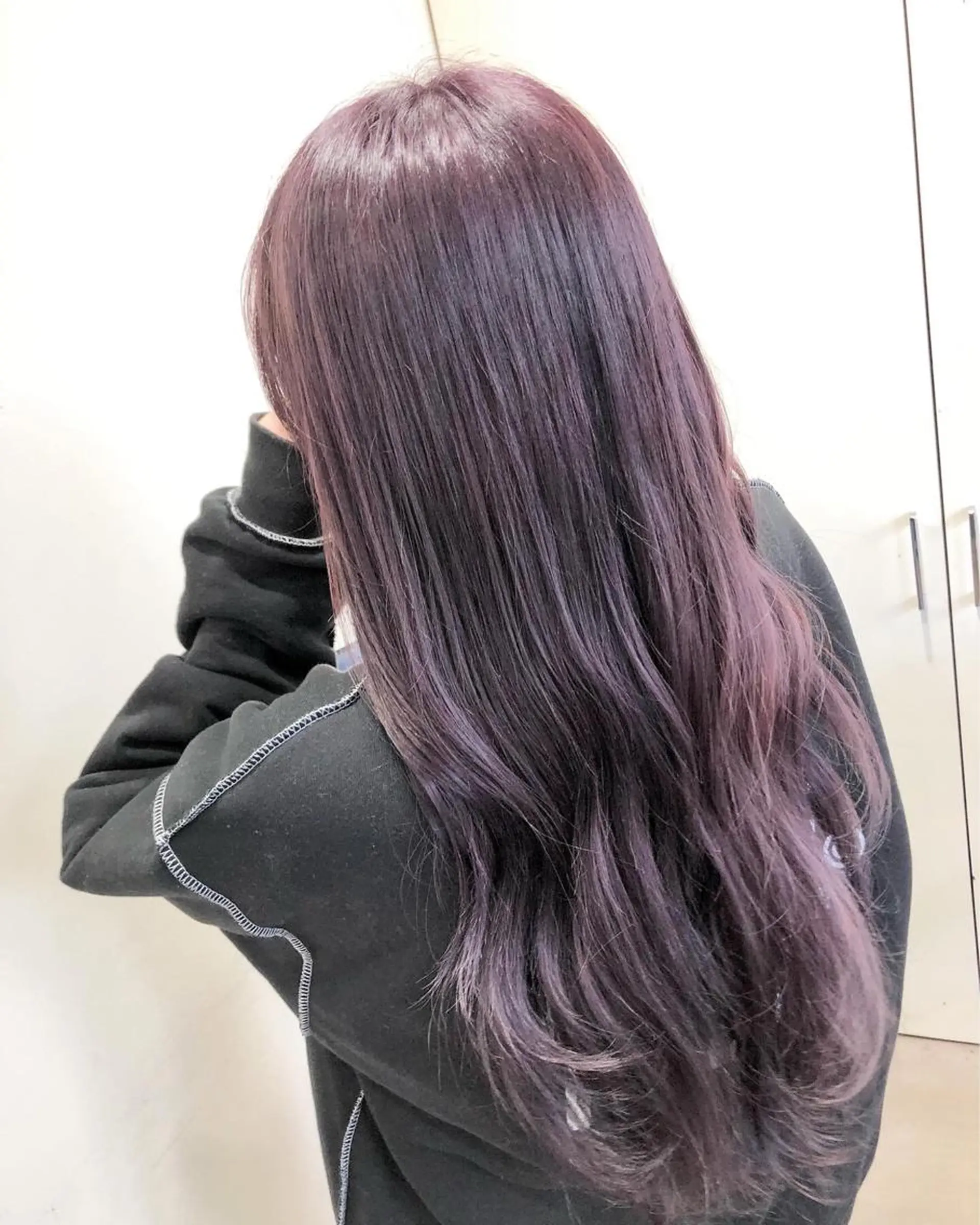 ロング アッシュ ヘアカラー トリートメント 💓シールエクステ for...のヘアスタイル