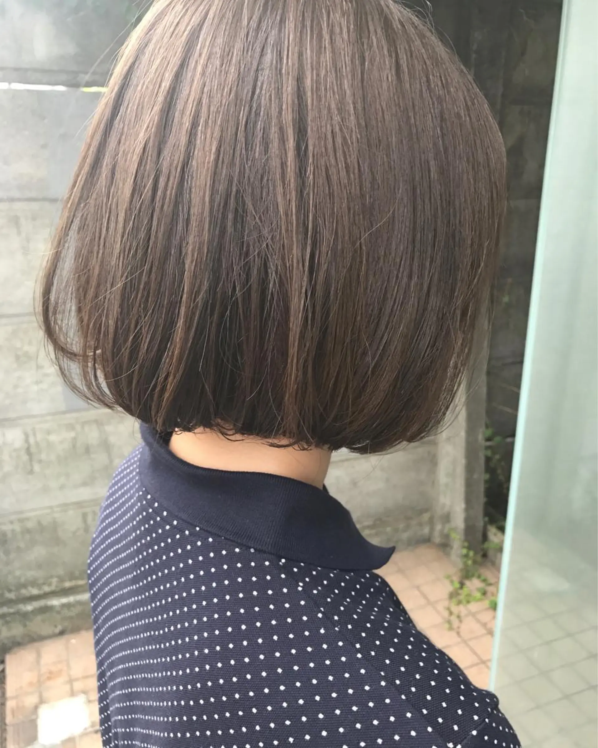 ミディアム カラー ボブ ショートカット🍃 岡元瑞貴のヘアスタイル