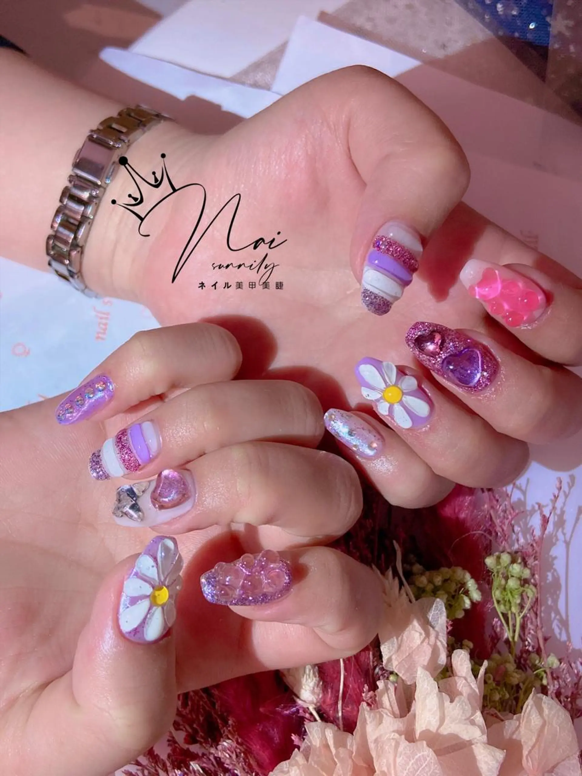 ネイル 長さだし専門店 M2 rikaのネイルデザイン