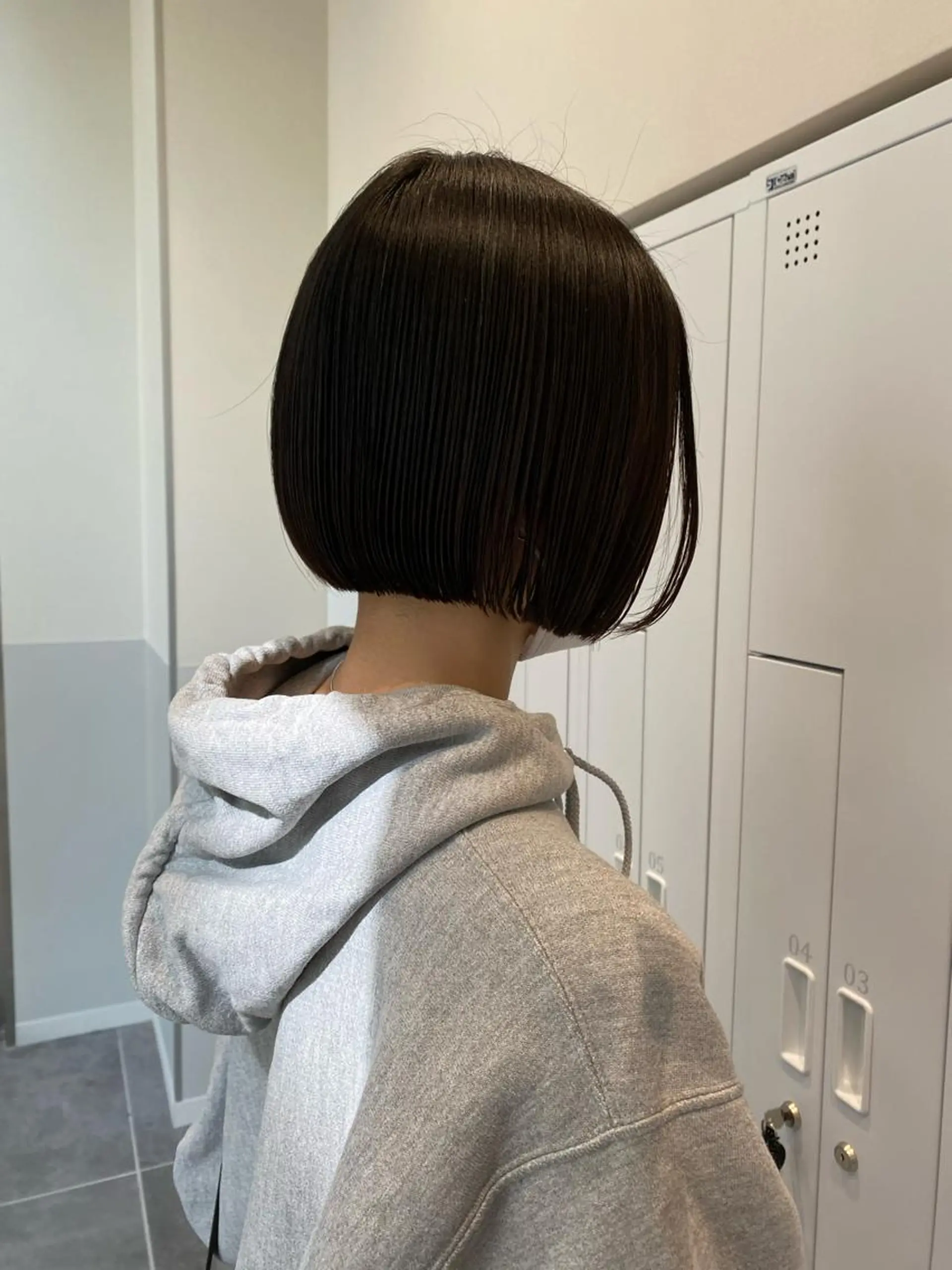 ミディアム カット トリートメント パーマ、髪質改善 菊地美月のヘアスタイル