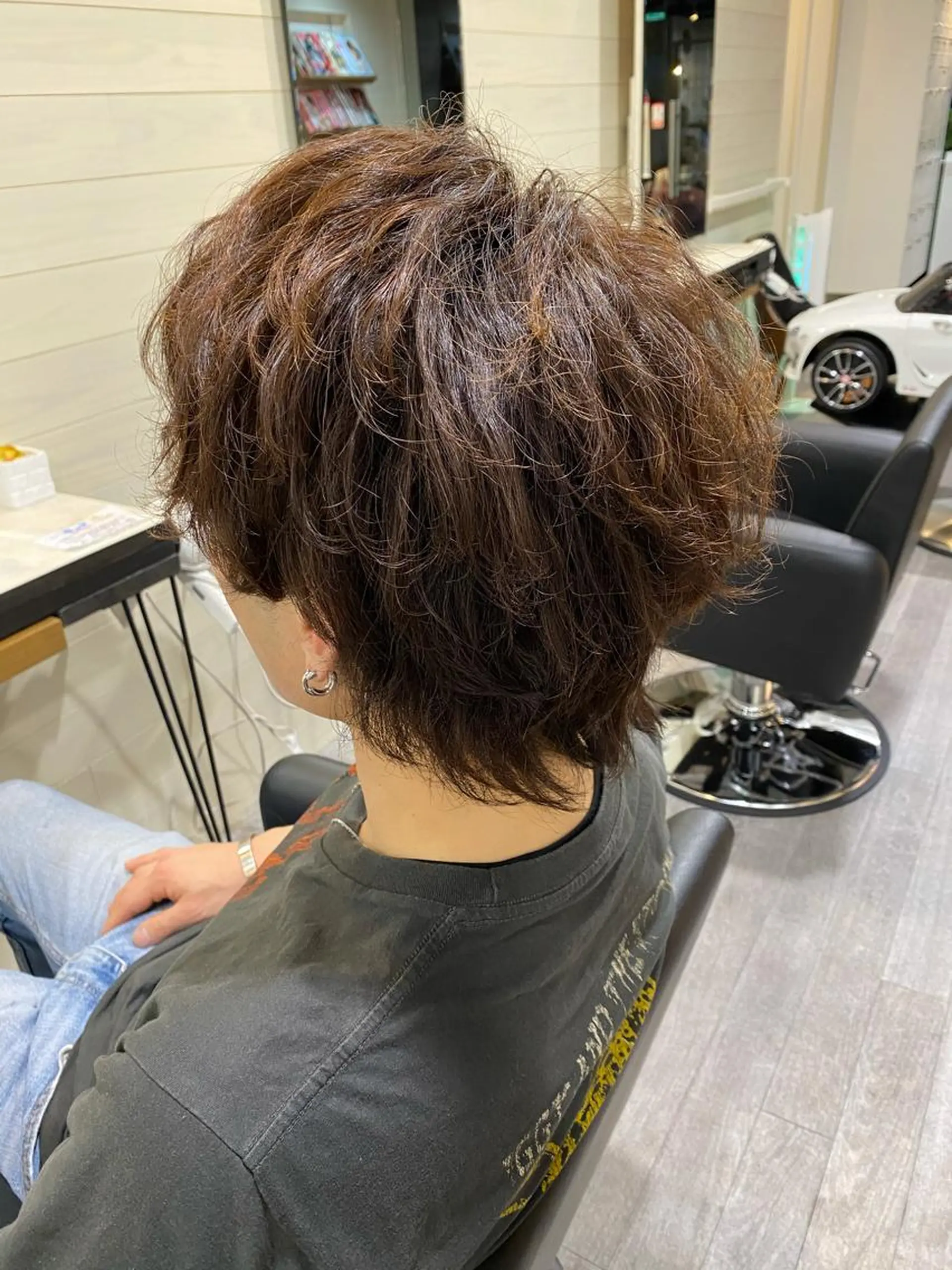パーマ メンズ メンズバレイヤージュ メンズブリーチ メンズハイライト メンズインナーカラー メンズ韓国風 パーマ unpeu hair  二条所属・先着1名様限定 カット無料のヘアスタイル