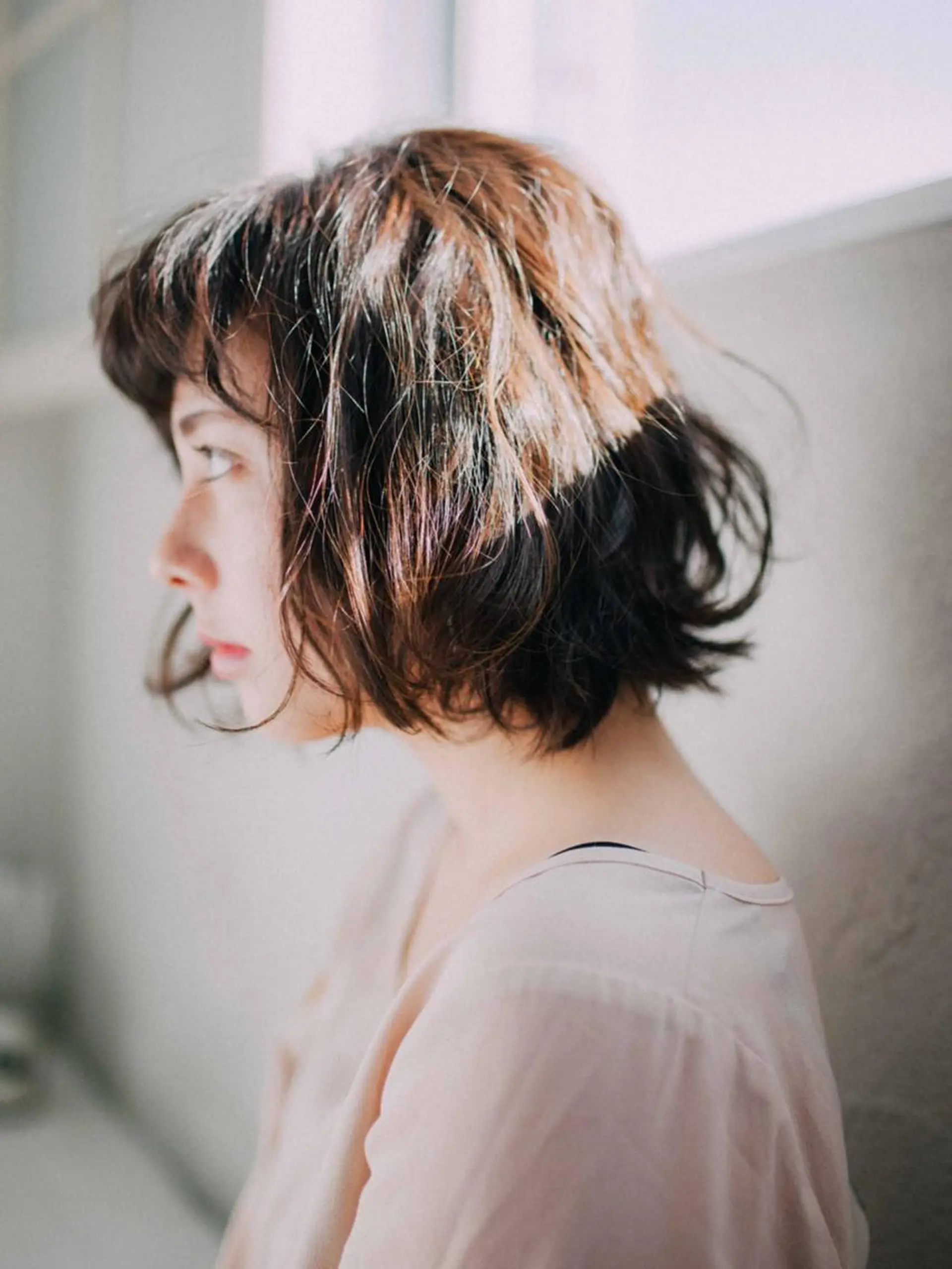 ショート カラー パーマ 池袋センターパート No.1 裕大のヘアスタイル