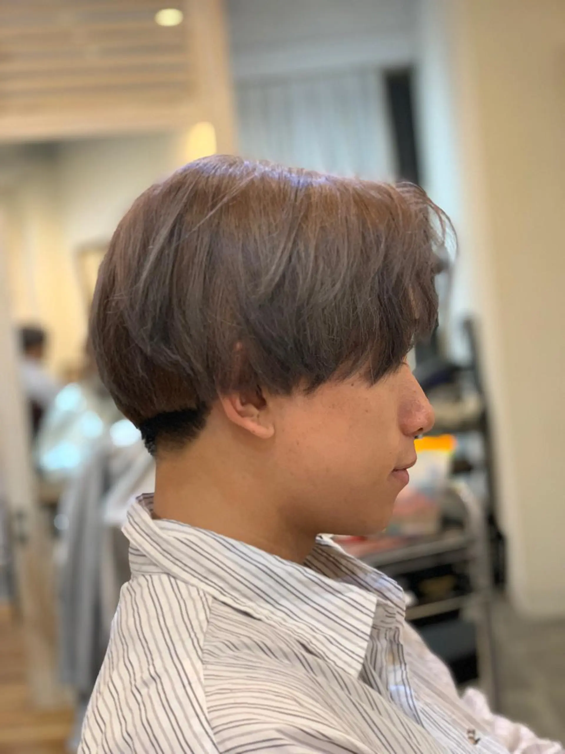 ショート カット ヘアカラー トリートメント CECIL hair なんば店所属・メンズパーマ 艶髪☆店長☆有馬のヘアスタイル