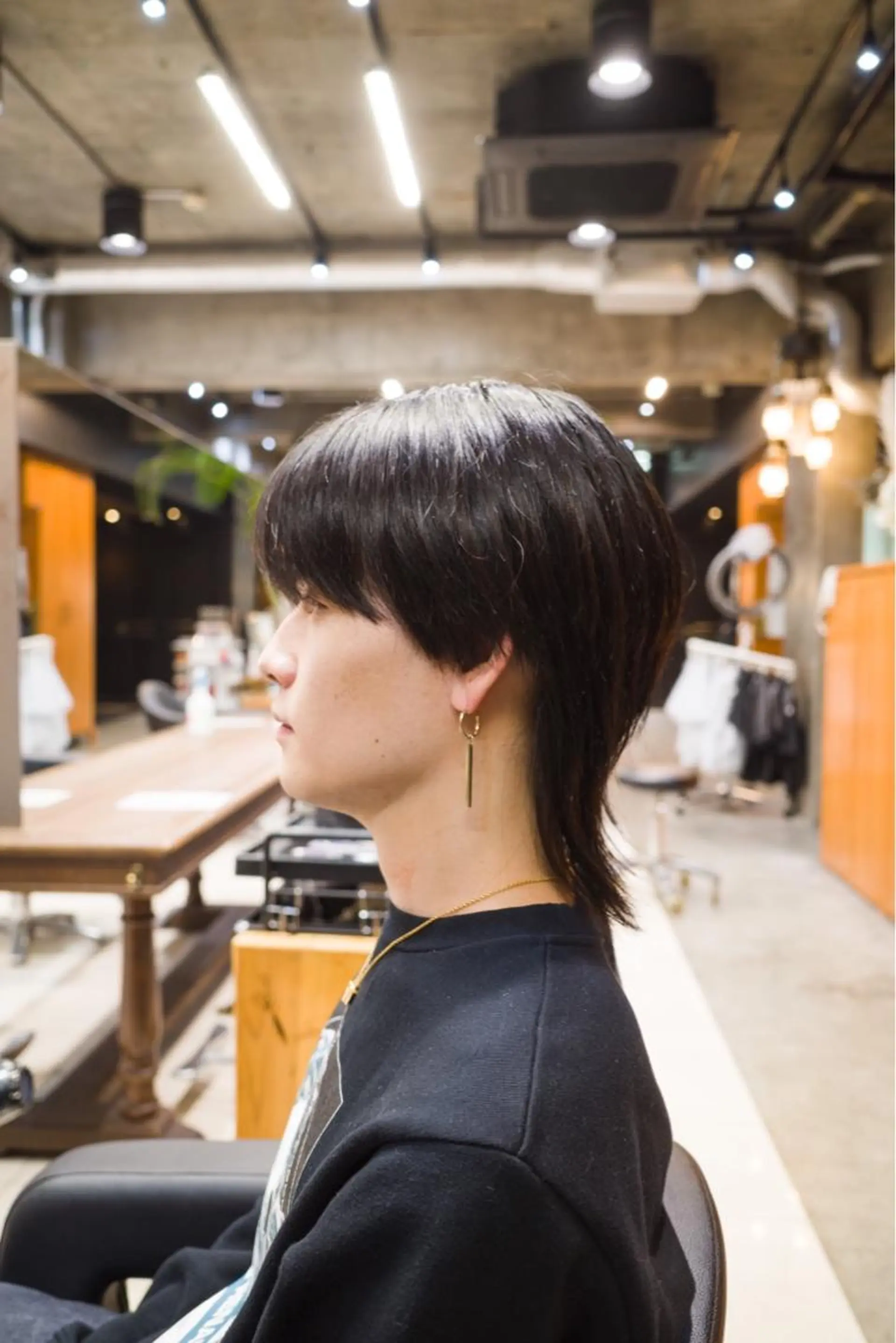 カラー メンズ メンズウルフカット ウルフカット メンズパーマ特化 Gakutoのヘアスタイル