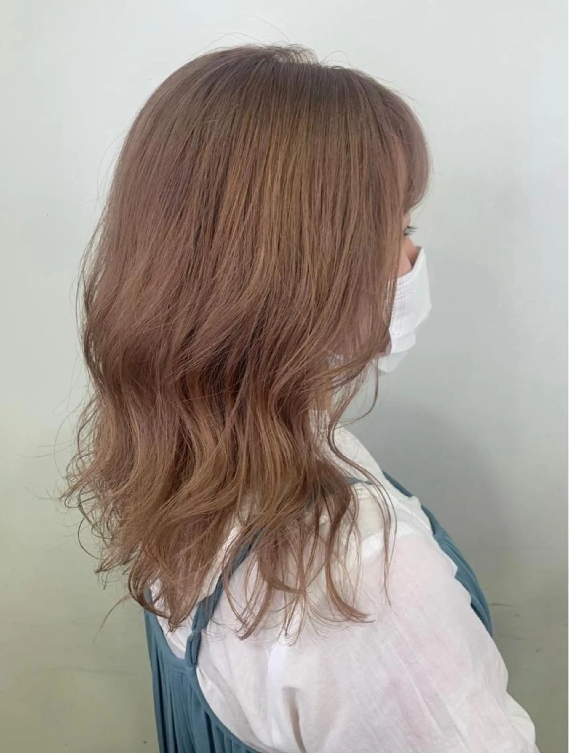 ミディアム ダウンパーマ🇰🇷 毛流れパーマ【かな】のヘアスタイル