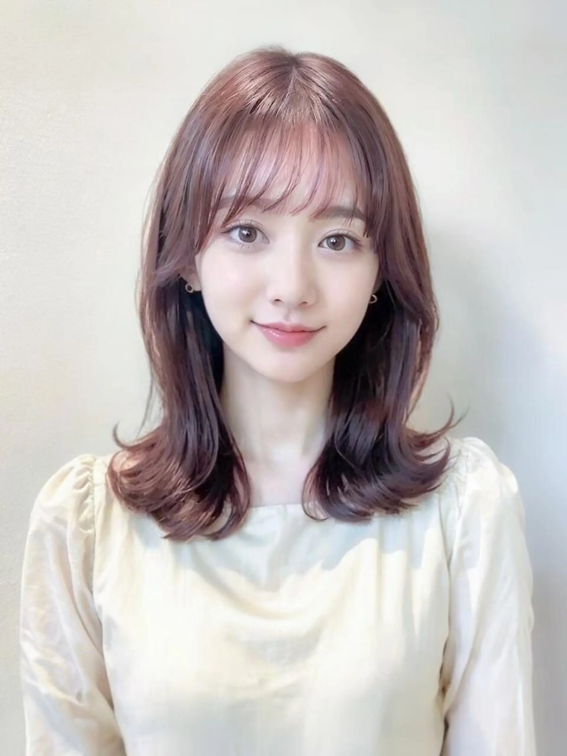 セミロング 🫐ブルーラベンダー インナー🫐/MEIのヘアスタイル