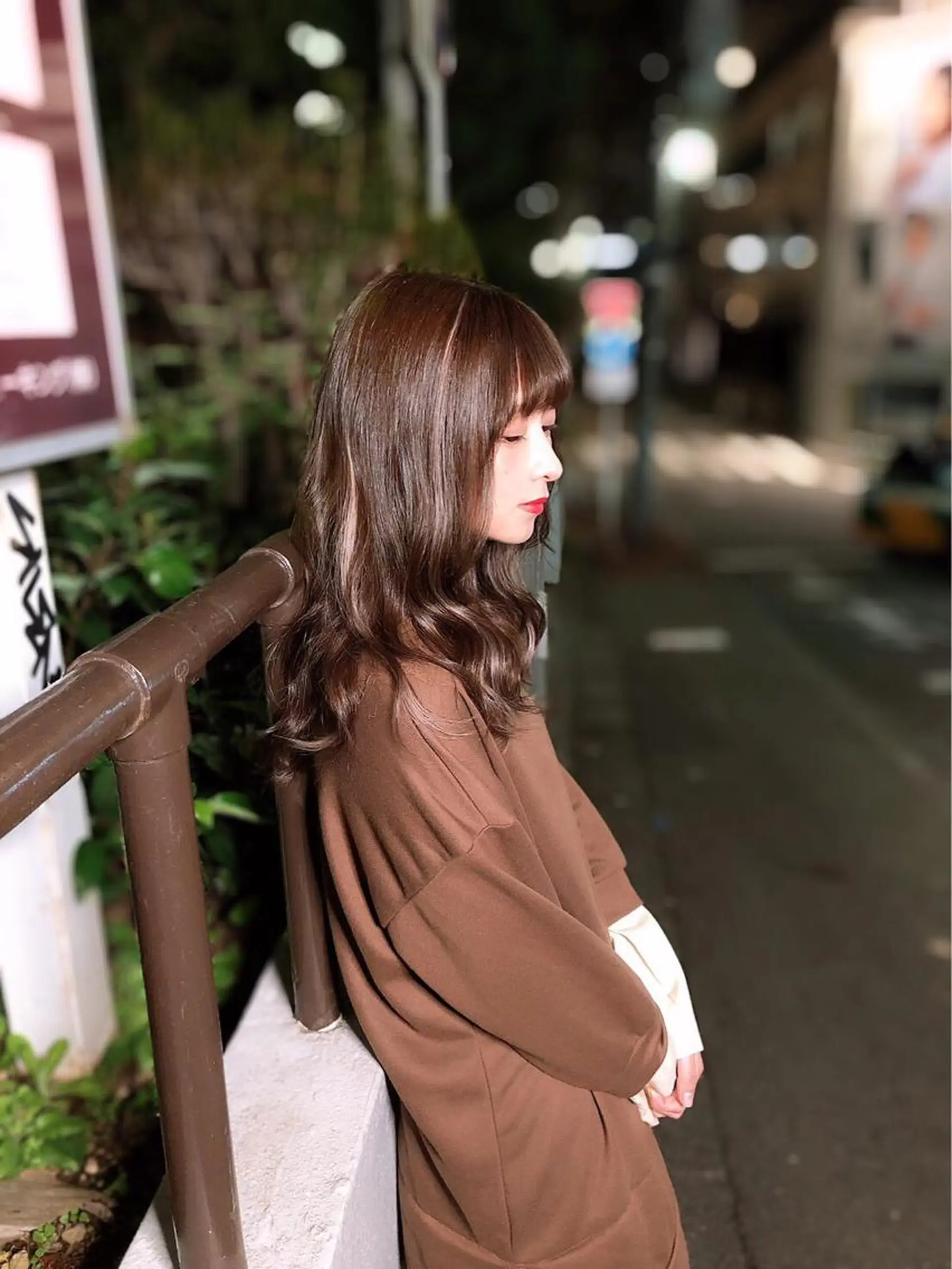 セミロング カラー ハイライトカラー エクステ ハイライト カット ヘアカラー トリートメント 韓国カラーエクステ 👑代表渡部雅己👑のヘアスタイル