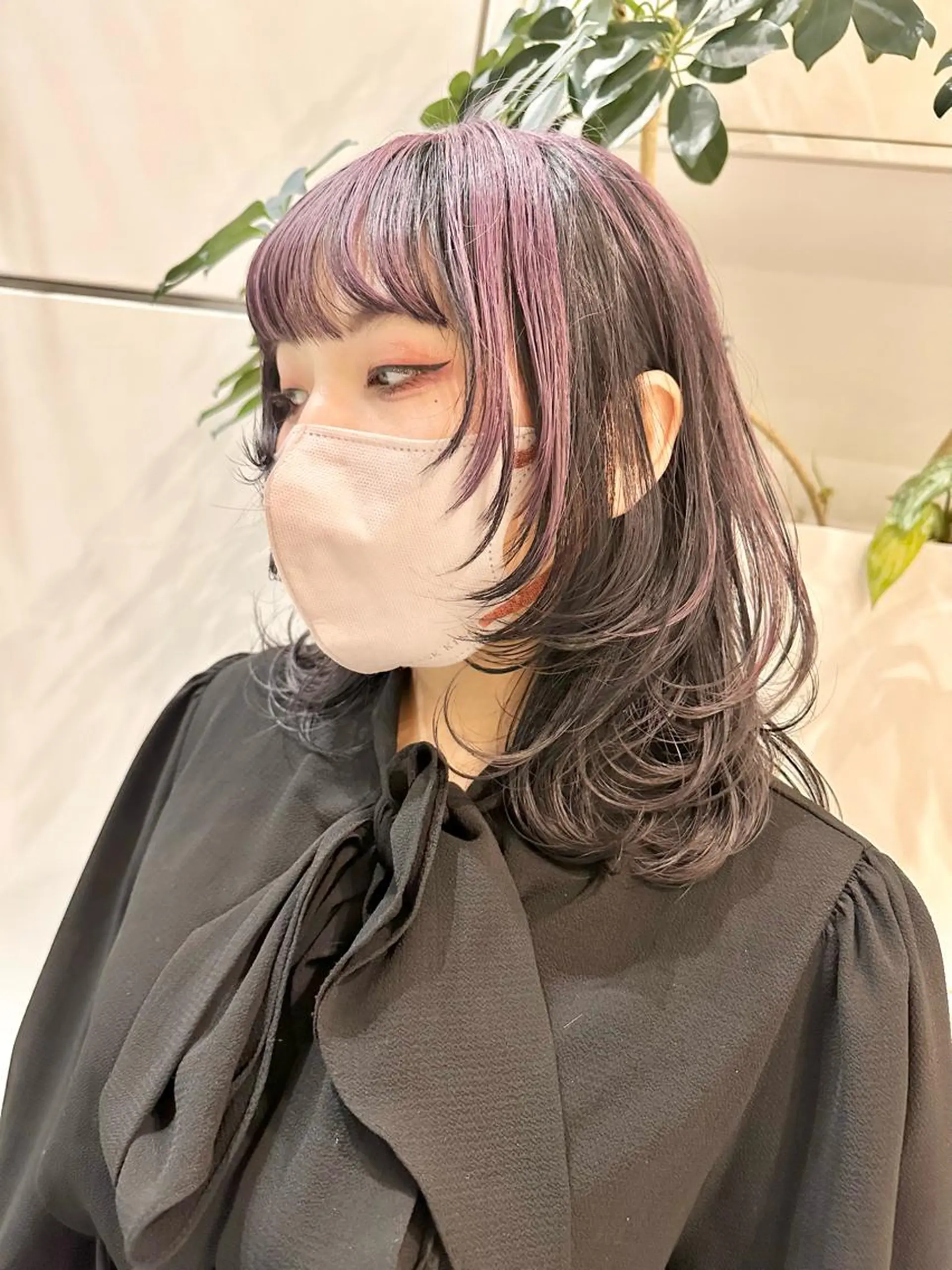 ミディアム ヘアカラー トリートメント 完全個室サロン💐 代表取締役💐梶谷のヘアスタイル