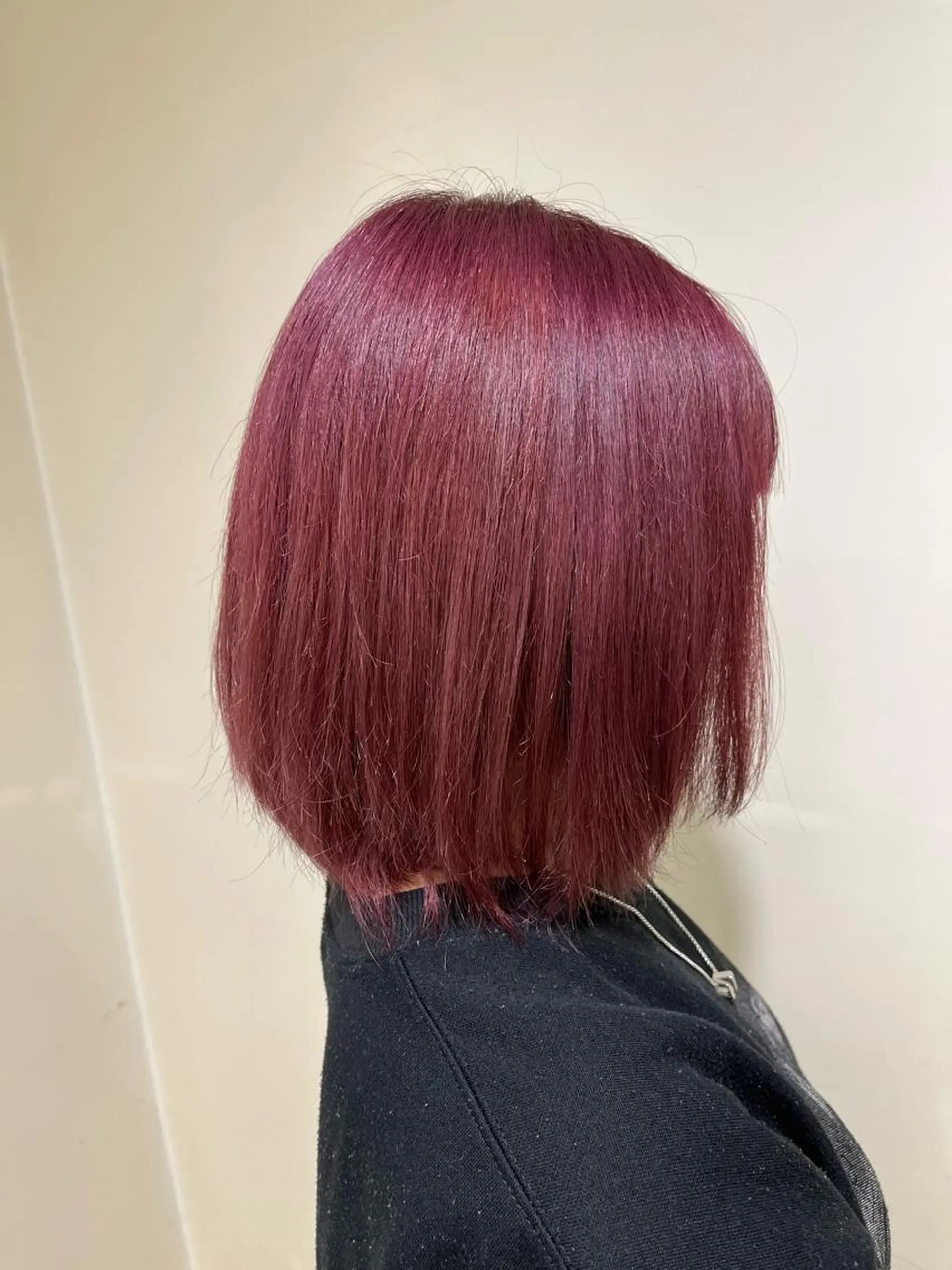ショート カラー ダブルカラー ピンクカラー 田中 沙羅のヘアスタイル