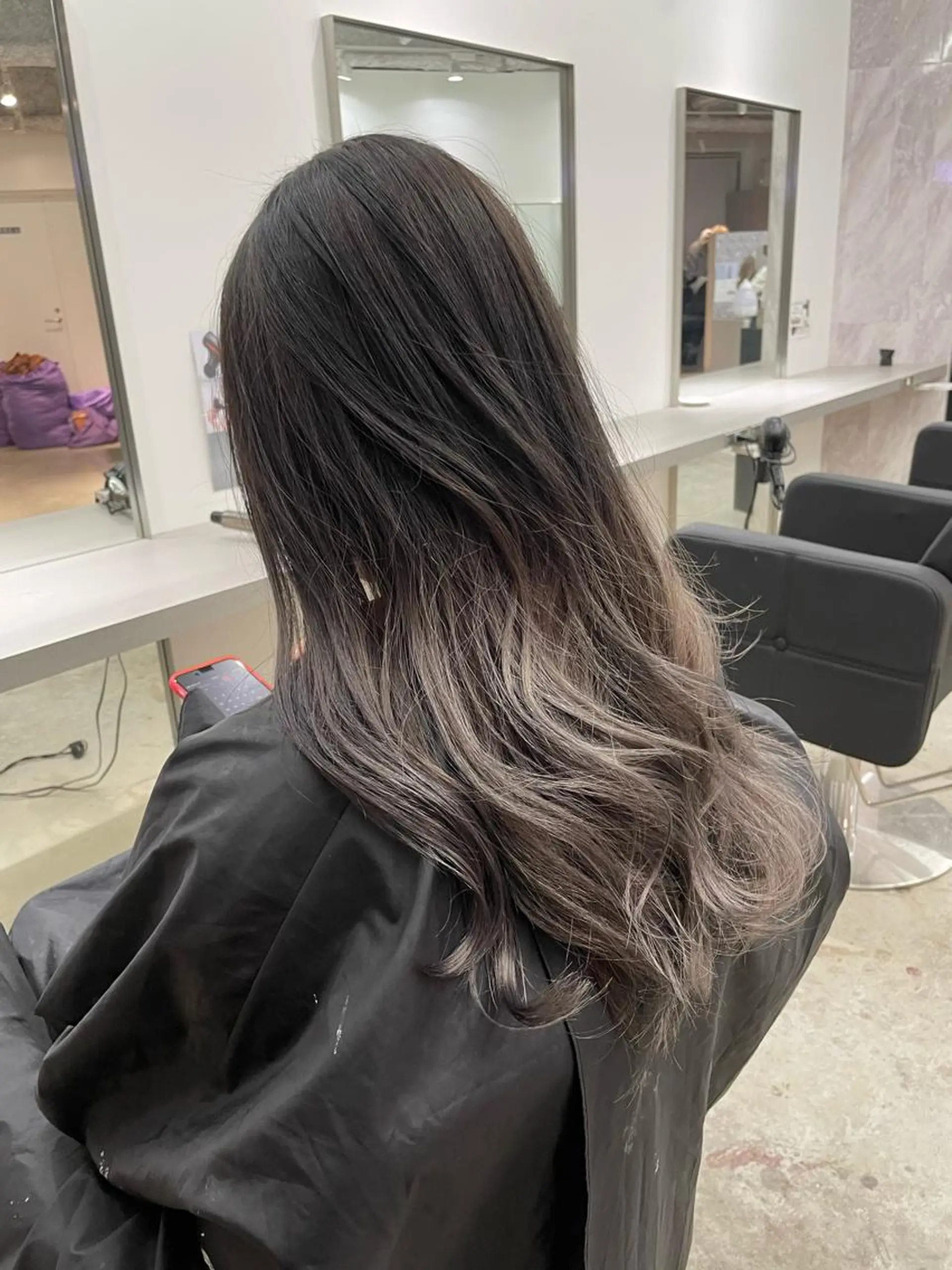 セミロング カラー ヘアアレンジ グラデーションカラー カット ヘアカラー トリートメント 🎗秋山勇 /三宮指名No.1のヘアスタイル