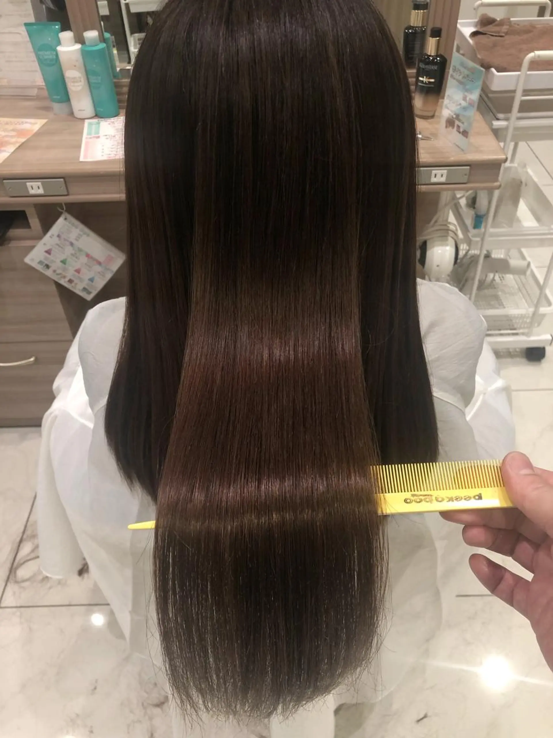 ロング パーマ 縮毛矯正 カット 縮毛矯正 小島 仁美のヘアスタイル