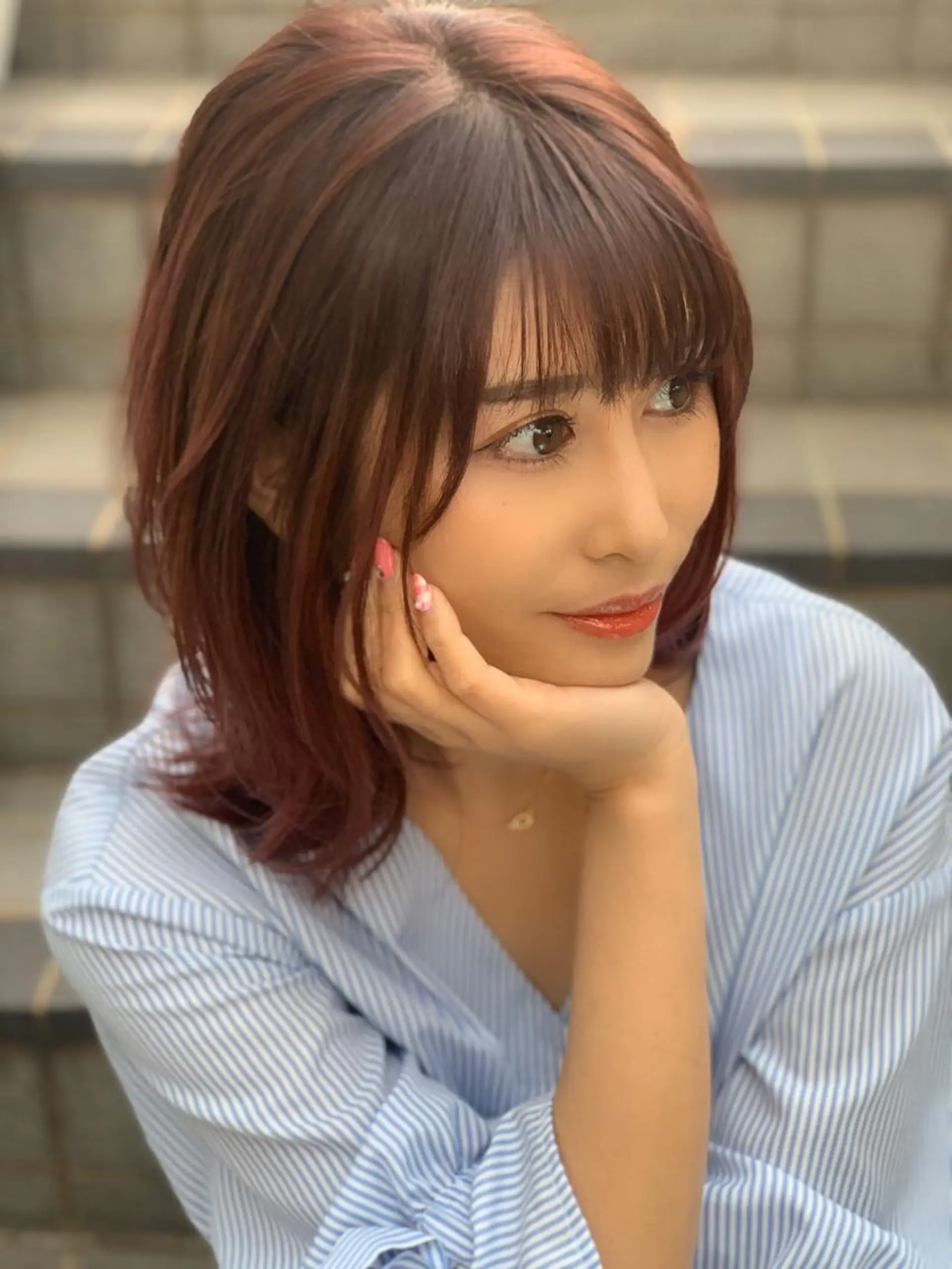 ミディアム アッシュ レイヤーカット stRobe所属・Takahiro Katoのその他イメージ