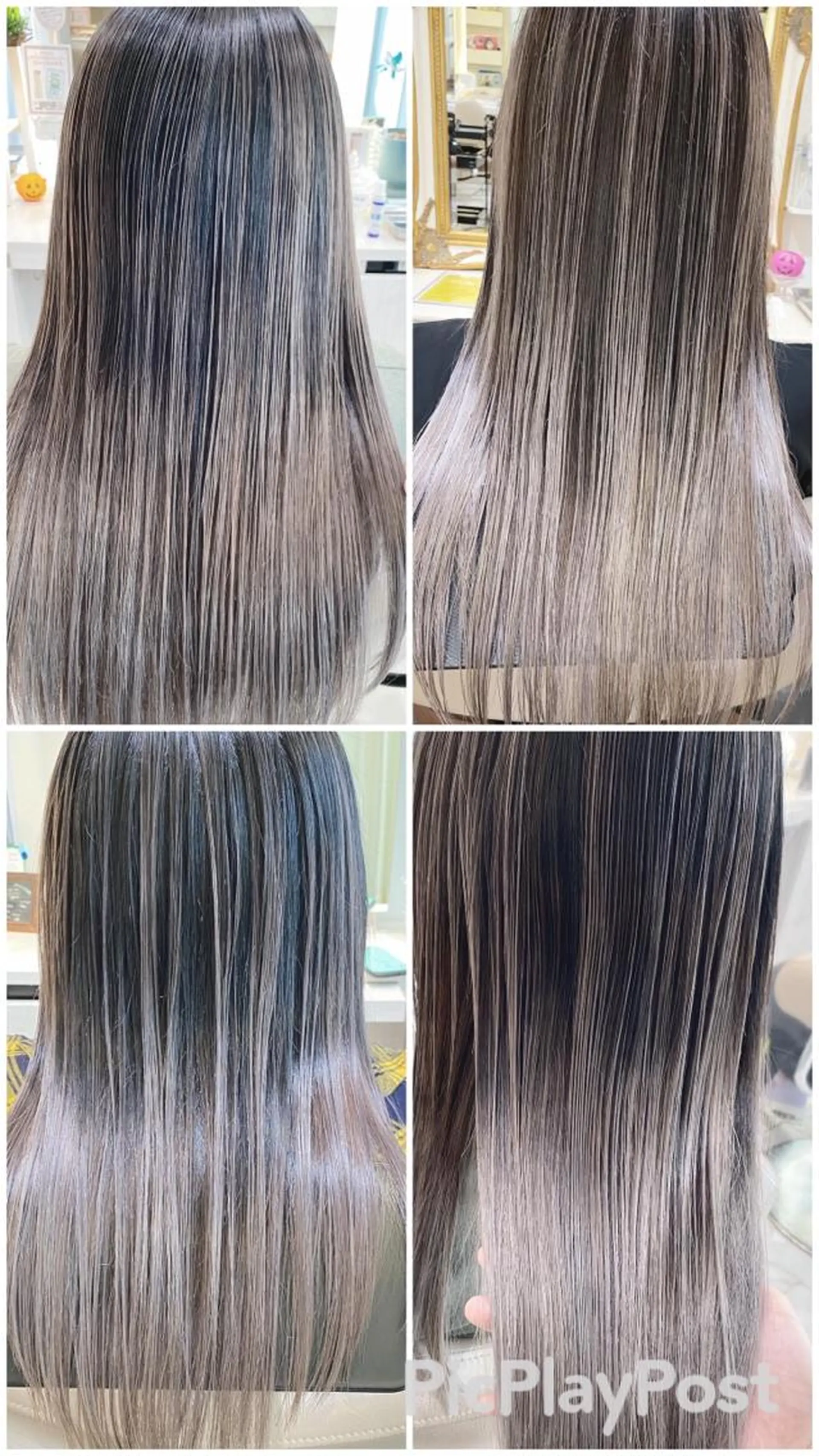 ロング カラー バレイヤージュ 髪質改善 レイヤーカット カット ヘアカラー トリートメント 山崎俊輔/髪質改善 /バレイヤージュのヘアスタイル