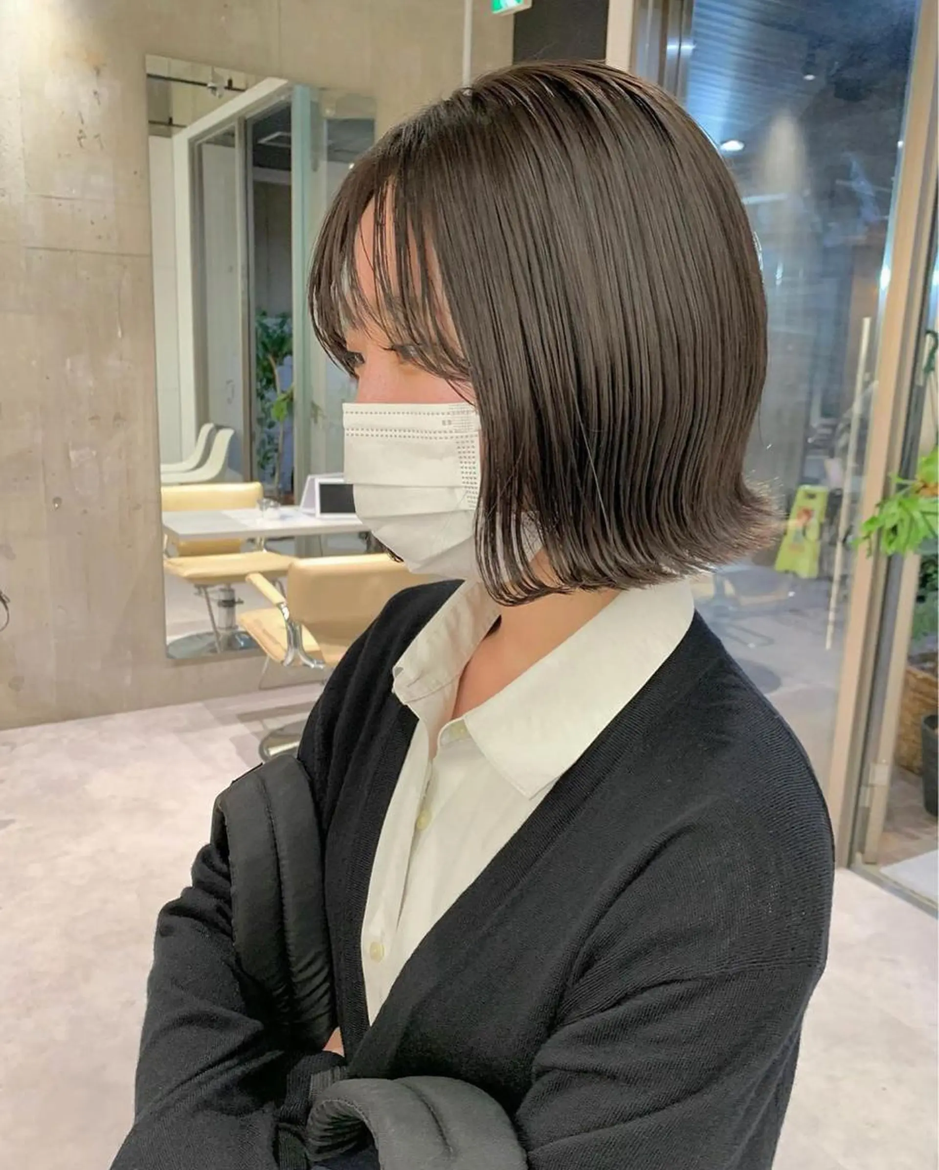ショート 切りっぱなしボブ ボブ iLi所属・iLi 《イリ》のヘアスタイル