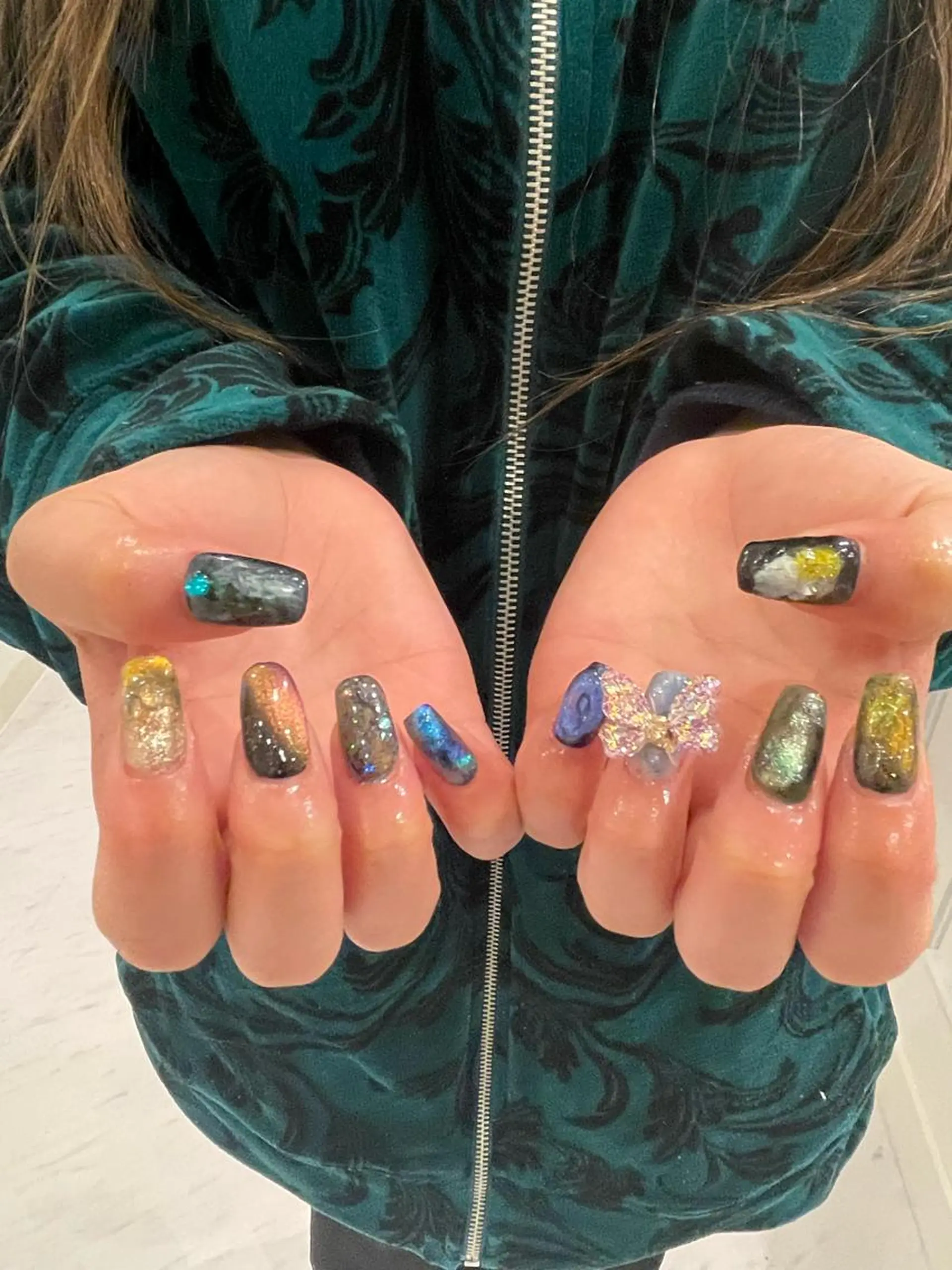 ネイル 束感まつ毛/ネイル/ LED♥KIRARAのマツエク・マツパデザイン