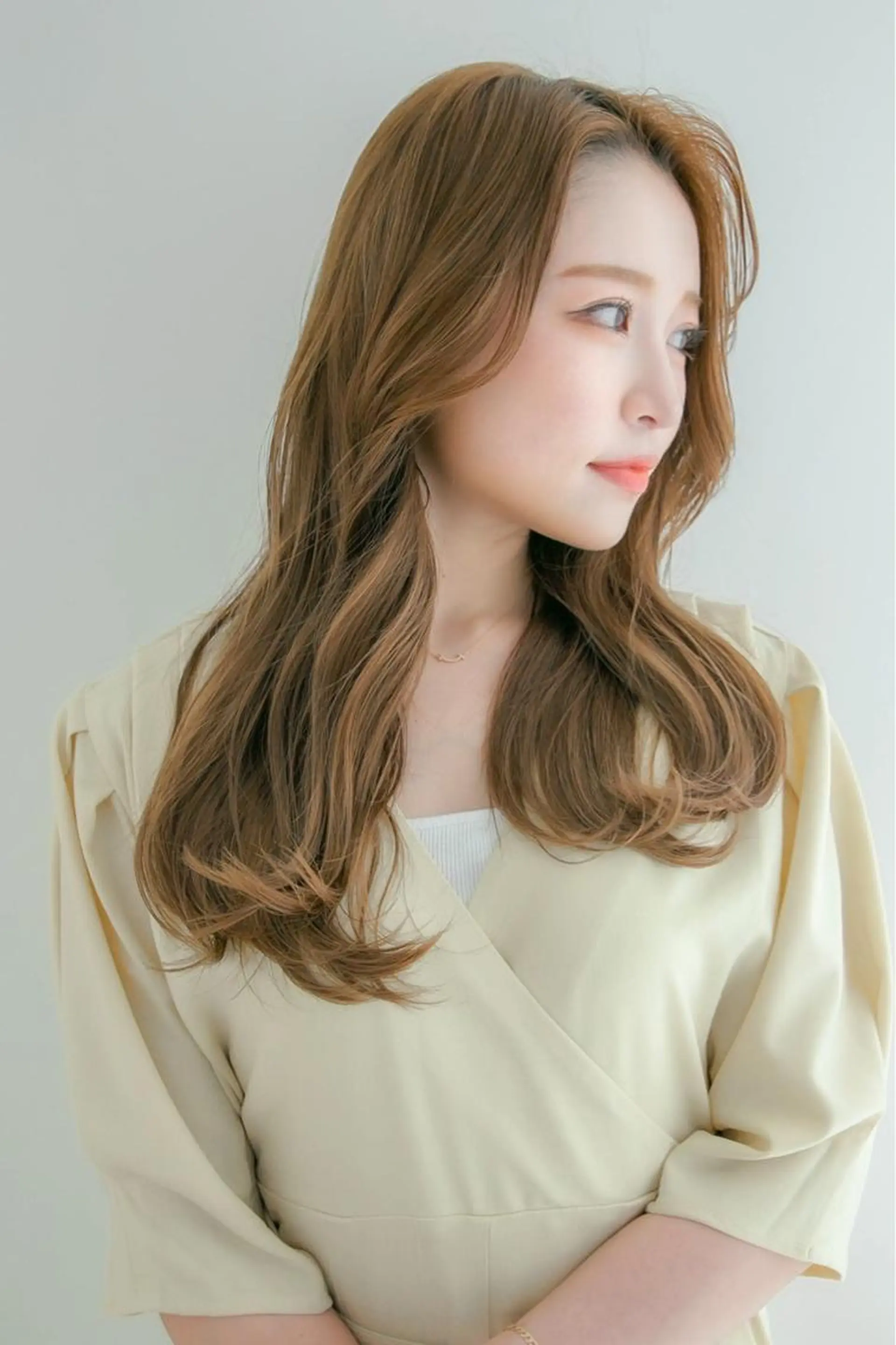 ロング カラー カット ヘアカラー トリートメント 韓国ヘア/レイヤー/ 髪質改善🫧西田のヘアスタイル