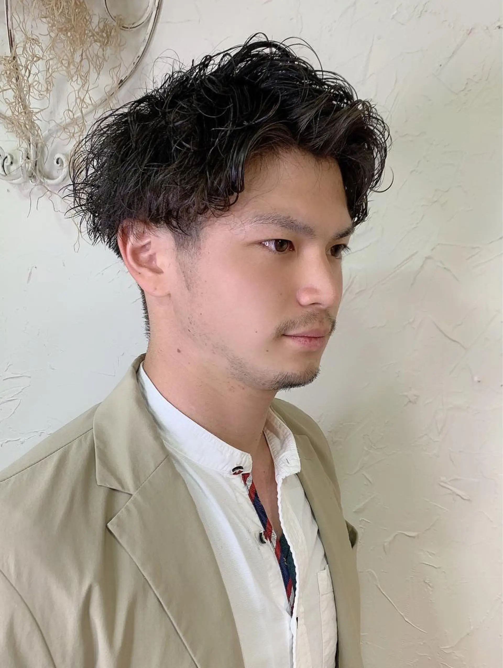 パーマ メンズ メンズパーマ スパイラルパーマ カット パーマ 深沢 秀のヘアスタイル