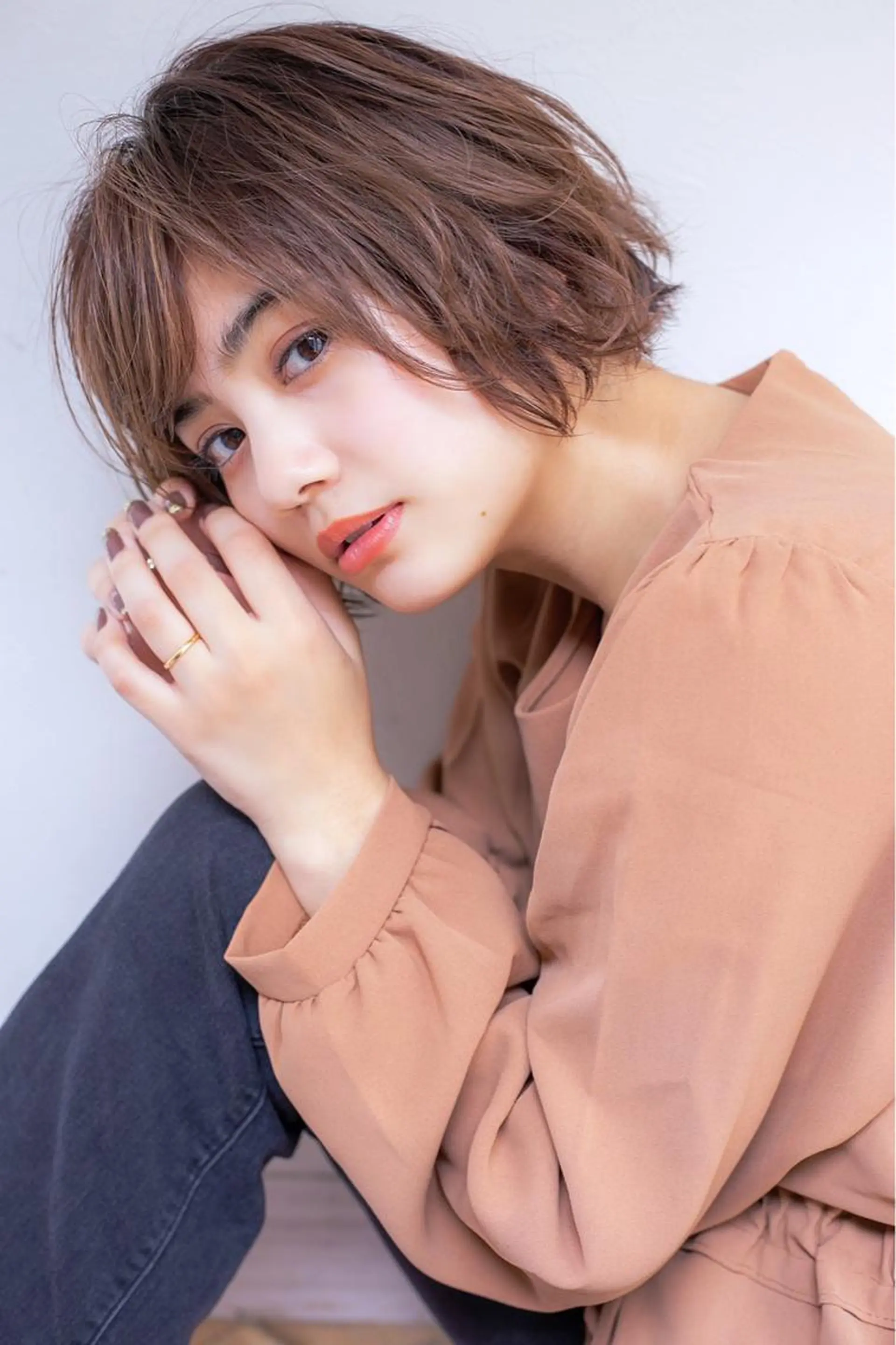 ミディアム カラー パーマ トリートメント ❣️モテ髪❣️佐野 圭佑のヘアスタイル
