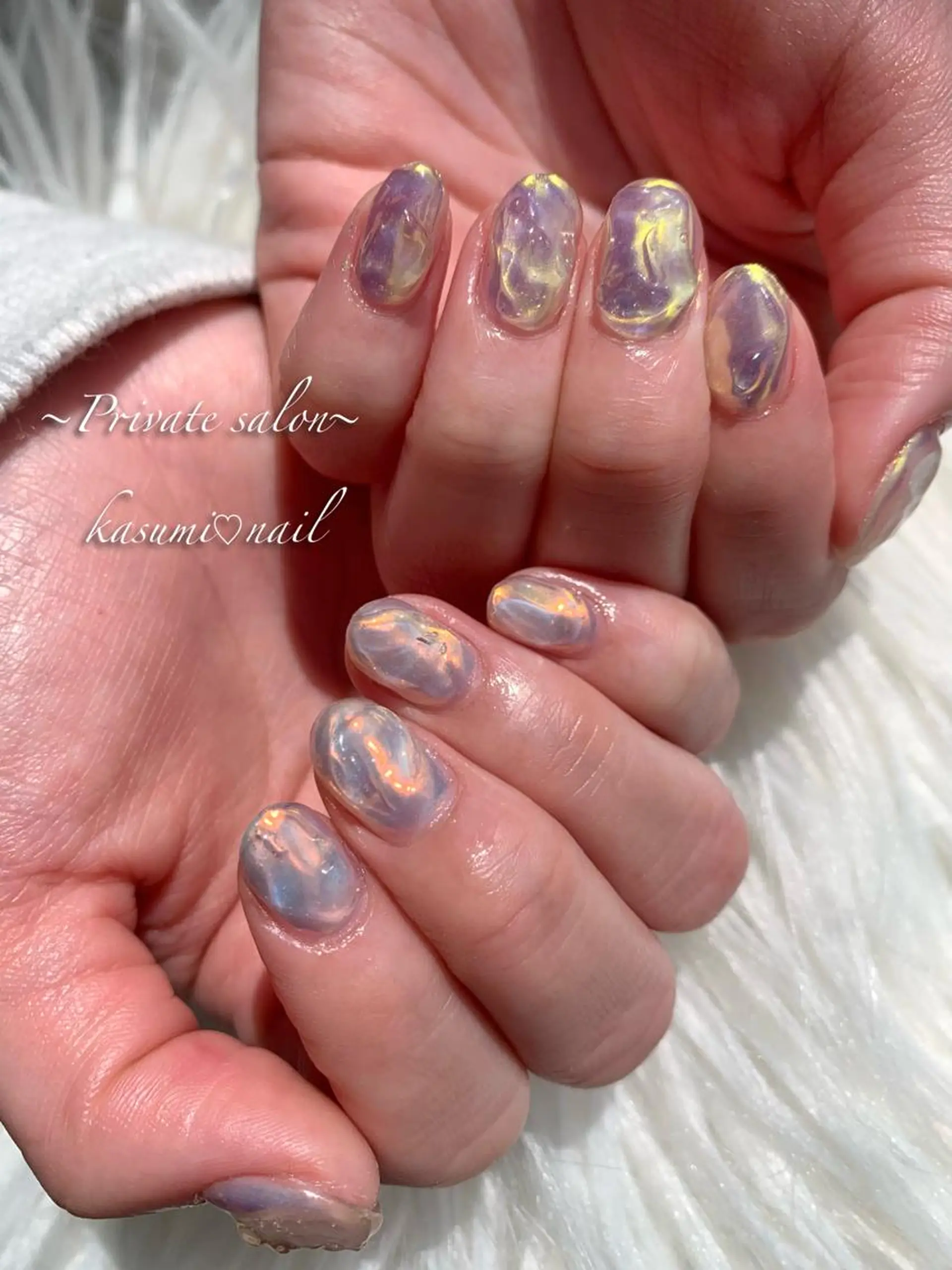 ネイル アートネイル フットネイル フレンチネイル ロングネイル マグネットネイル KASUMI♡ Nailのネイルデザイン