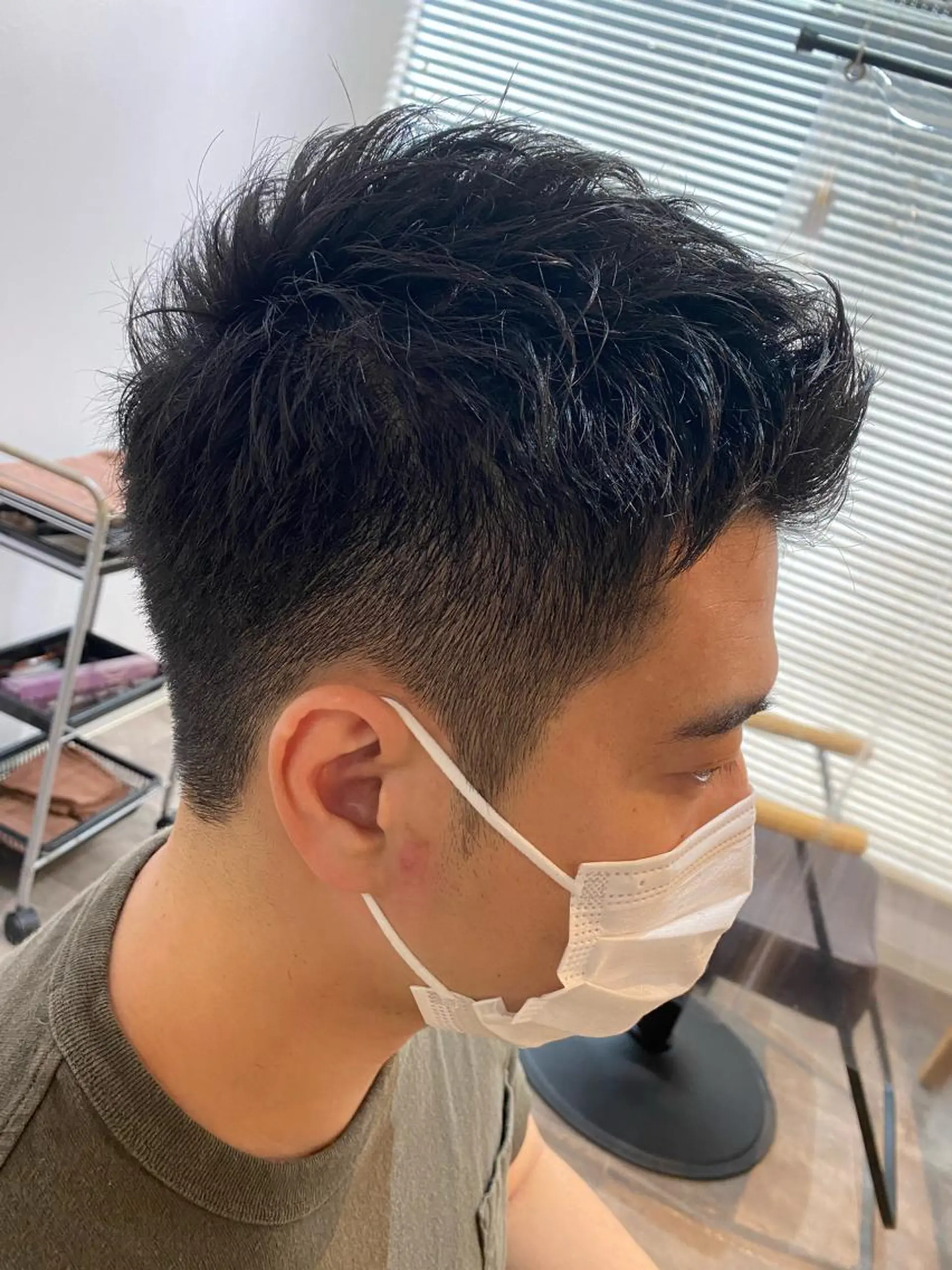 ショート メンズ カット shine hair blend所属・永井 紫優のヘアスタイル