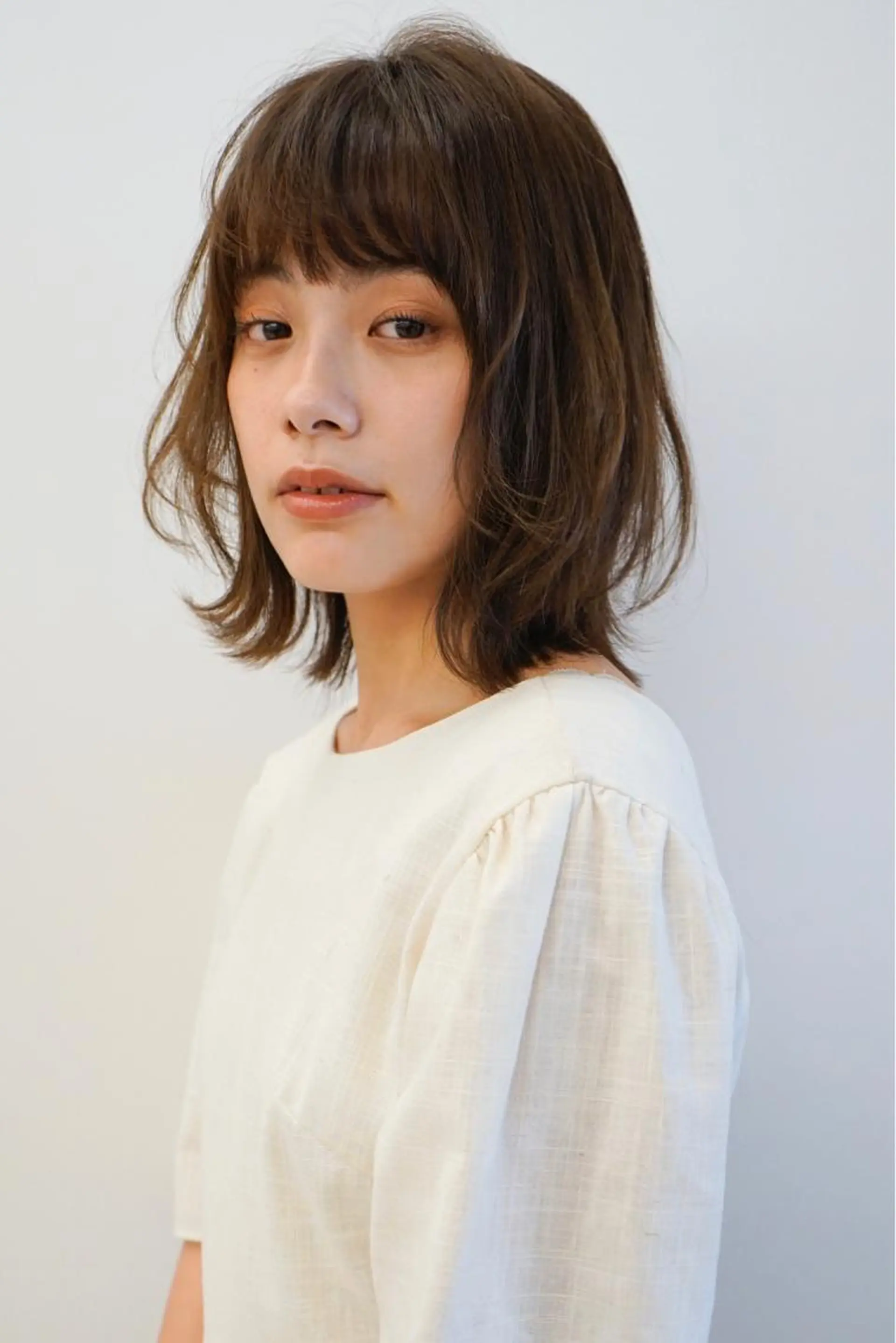 ミディアム ヘアカラー トリートメント SANC hair salonのヘアスタイル