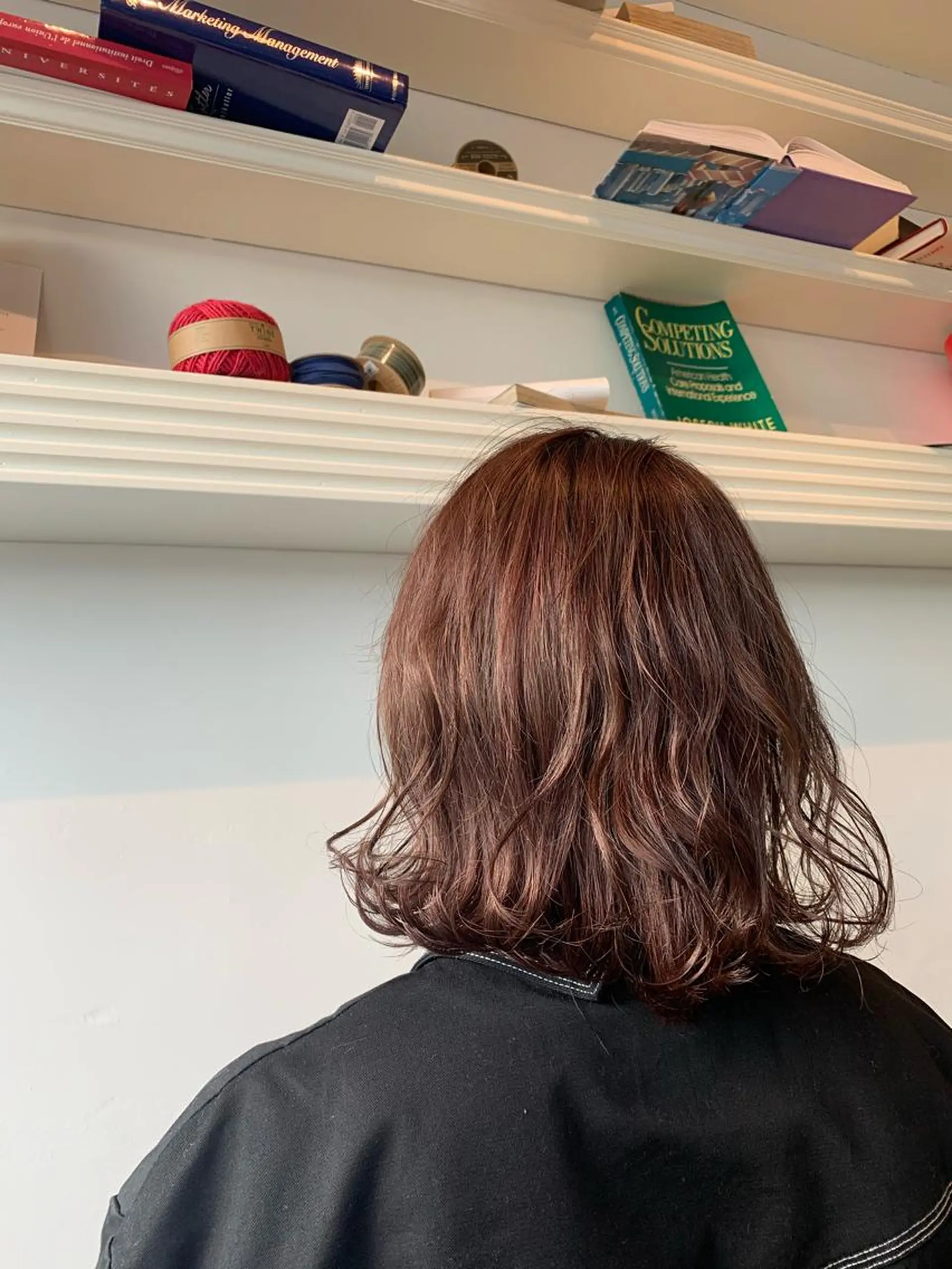 ミディアム ヘアカラー トリートメント ヘッドスパ ヘアセット 山口 竣也のヘアスタイル