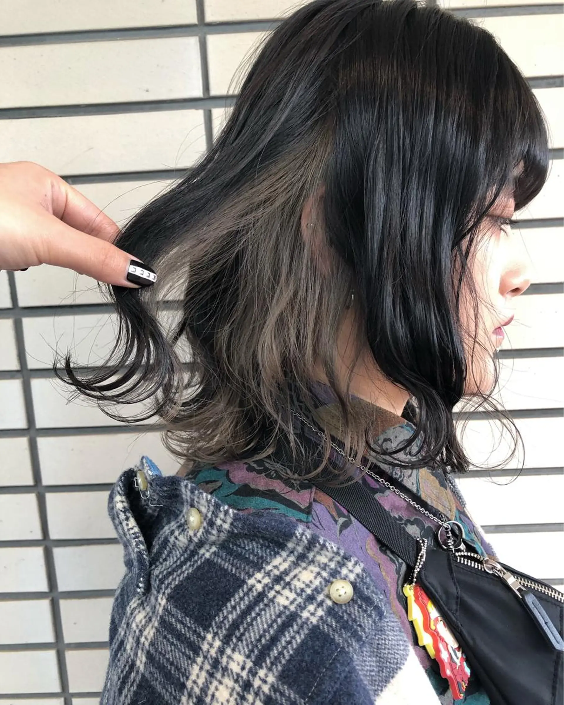 ミディアム カラー ベージュカラー ダブルカラー ハイトーンカラー ホワイトベージュ ヘアカラー 2nd所属・🤍2nd🤍田所 美希のヘアスタイル