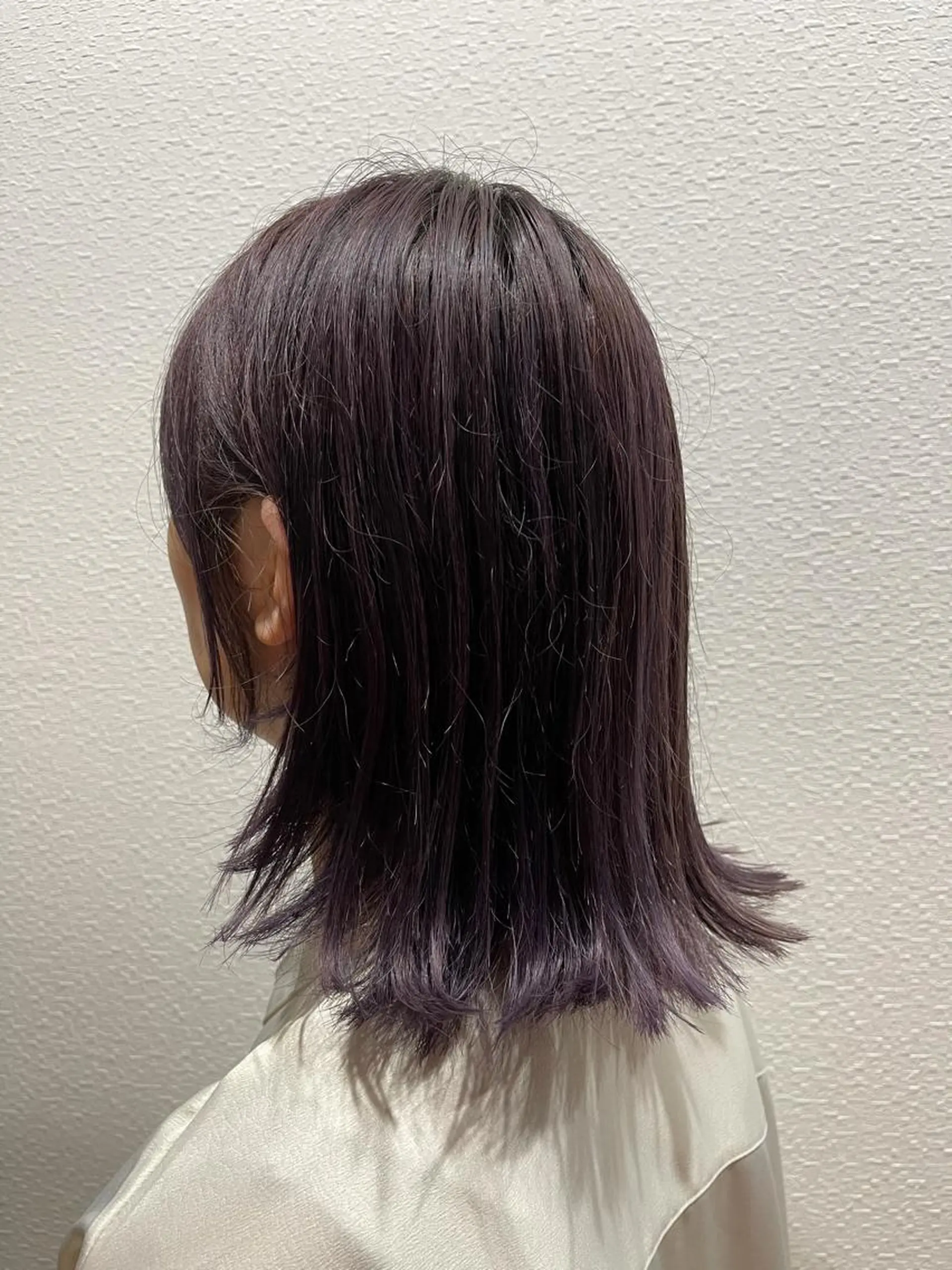 セミロング カラー ブルーカラー 水野 雄介のヘアスタイル