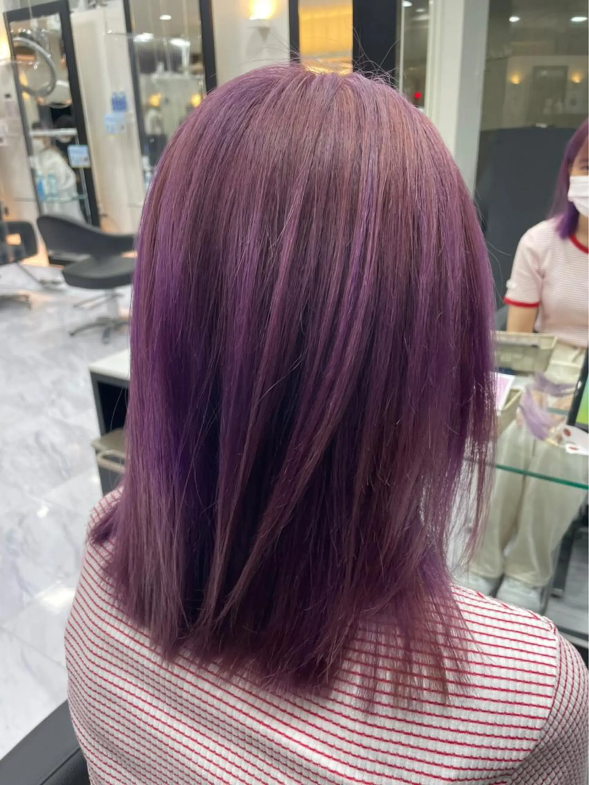 ミディアム カラー ヘアカラー トリートメント ヘアセット 🌼杉田 胡桃🌼のヘアスタイル