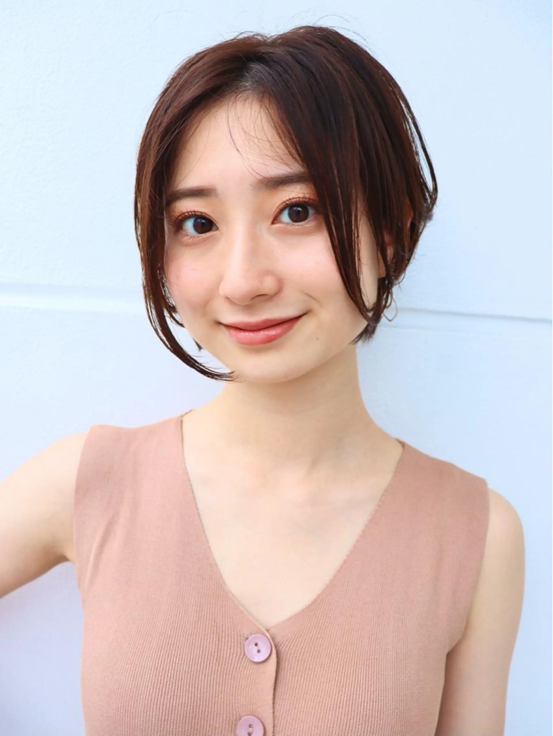 ショート カラー カット ヘアカラー 【韓国　レイヤー 髪質改善✨】かずのヘアスタイル