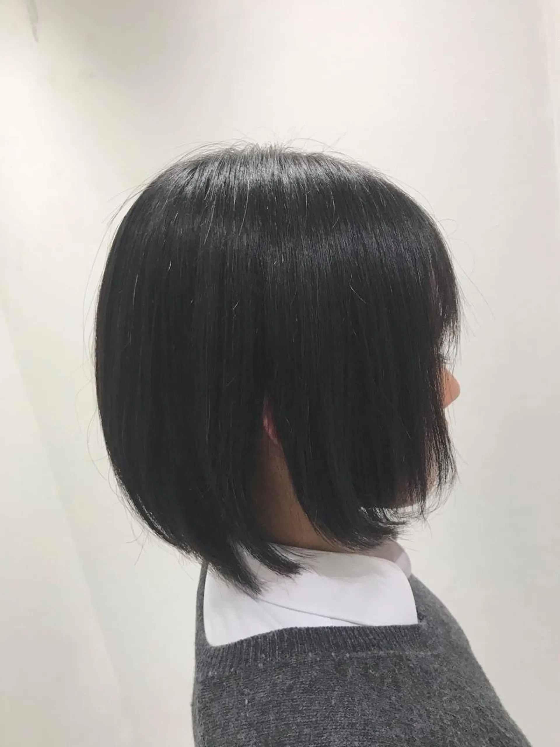 ミディアム 縮毛矯正 カット 縮毛矯正 トリートメント やなせ かすみのヘアスタイル
