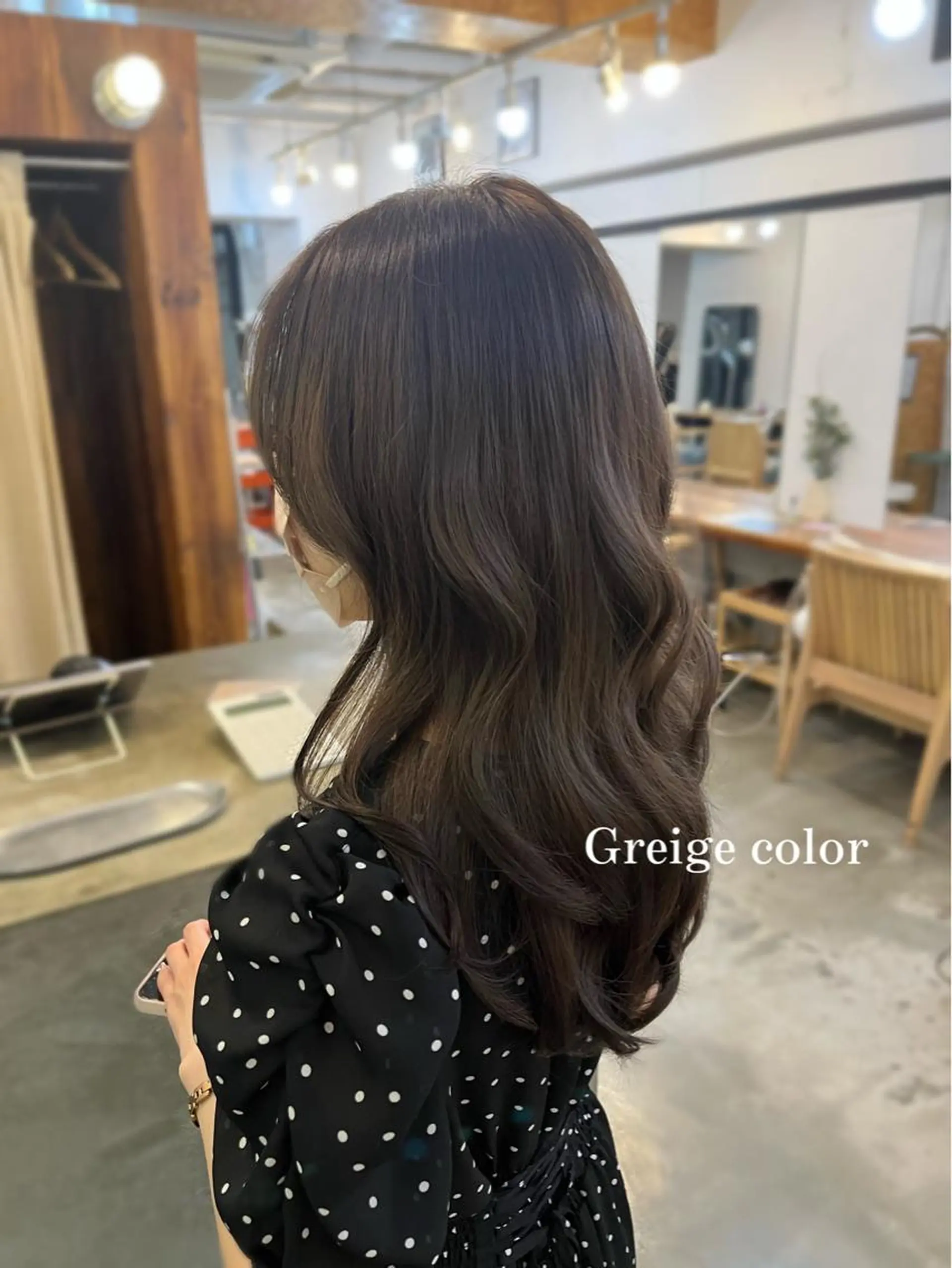 ロング カラー グレージュ hazuki🐈‍⬛ 透明感カラーのヘアスタイル