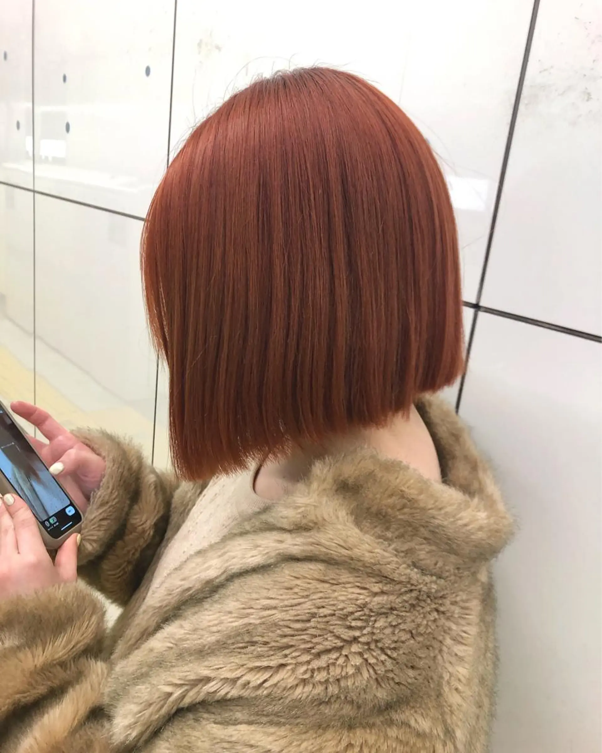 ミディアム カラー オレンジ 🎀 原宿/ブリーチ 🎀　♡Reina♡のヘアスタイル