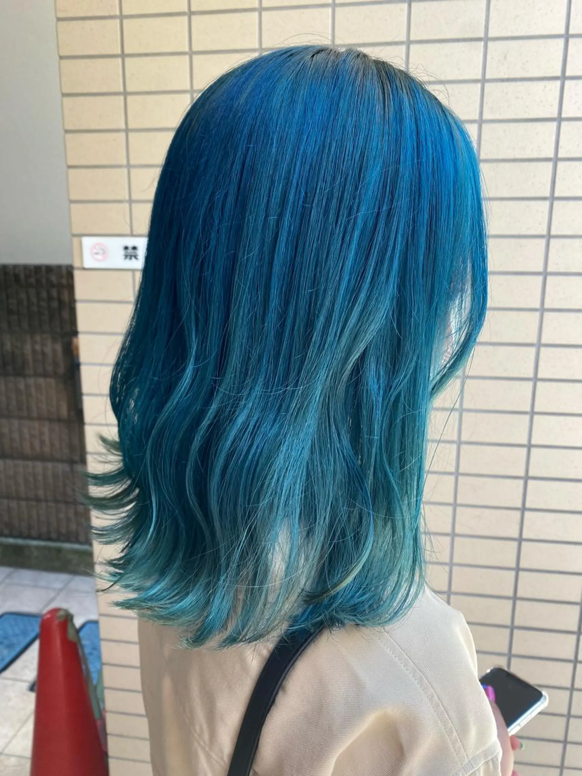 セミロング カラー ブルーカラー グラデーションカラー ヘアカラー 🌼RIKA KAWAUCHI🌼のヘアスタイル