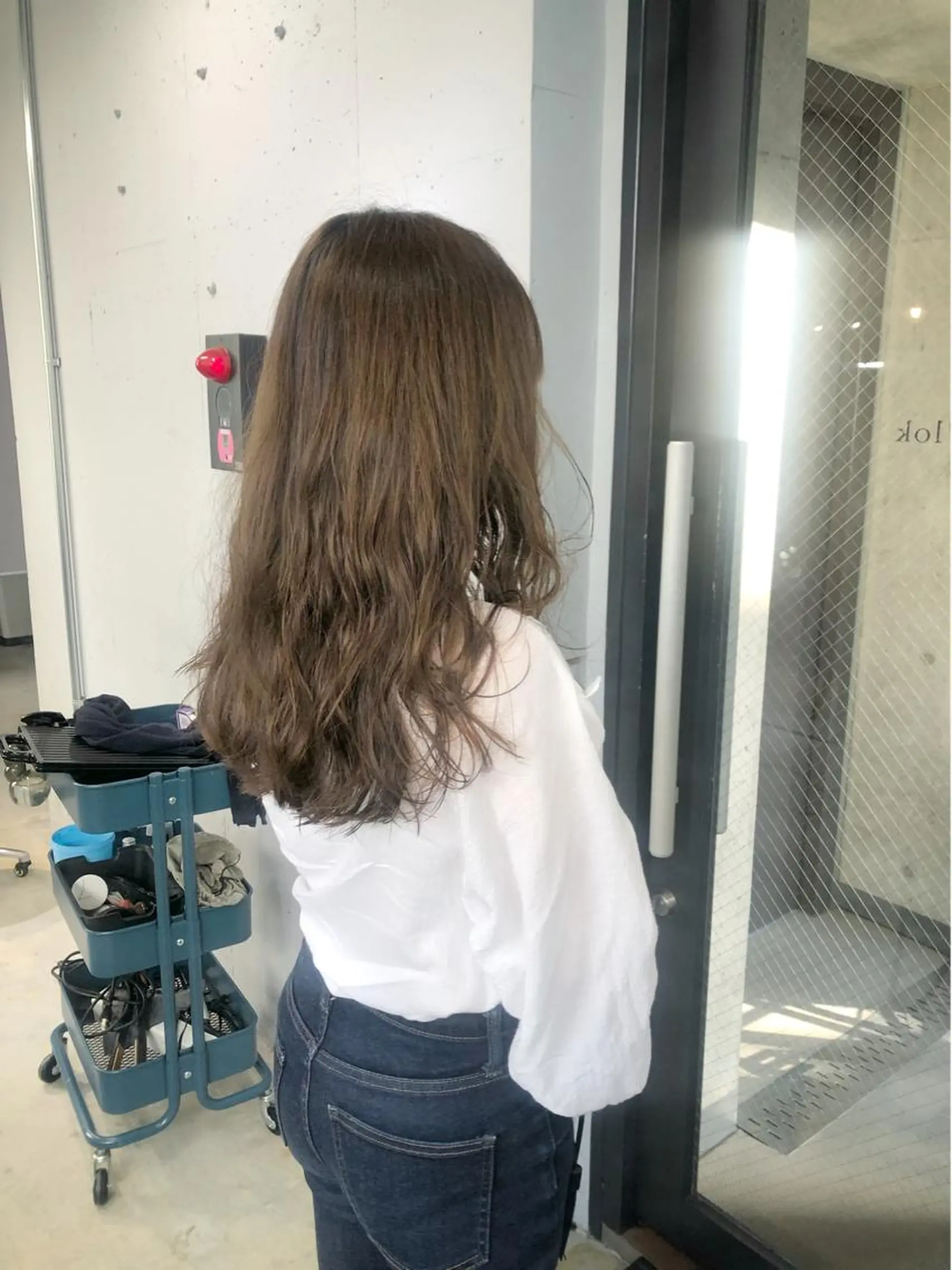ロング パーマ 松下 倫子のヘアスタイル