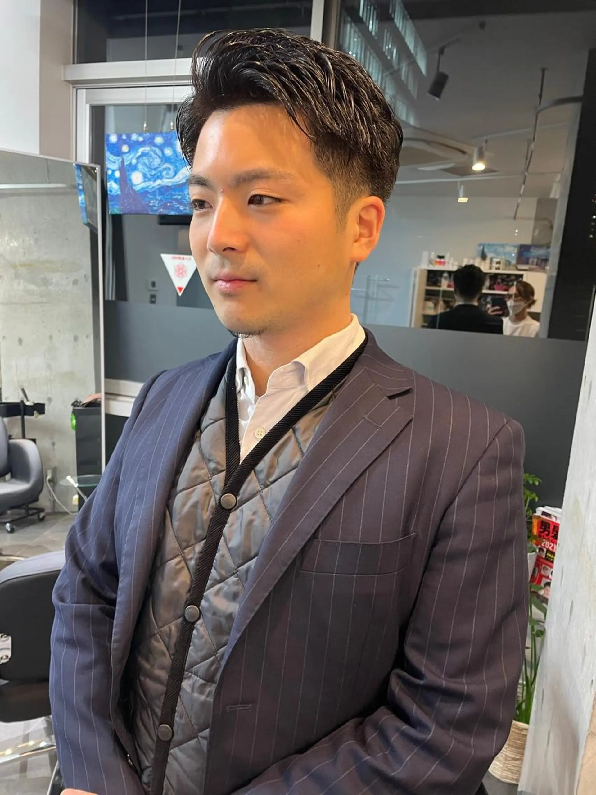 パーマ メンズ カット パーマ YinYang所属・川﨑 章弘のヘアスタイル