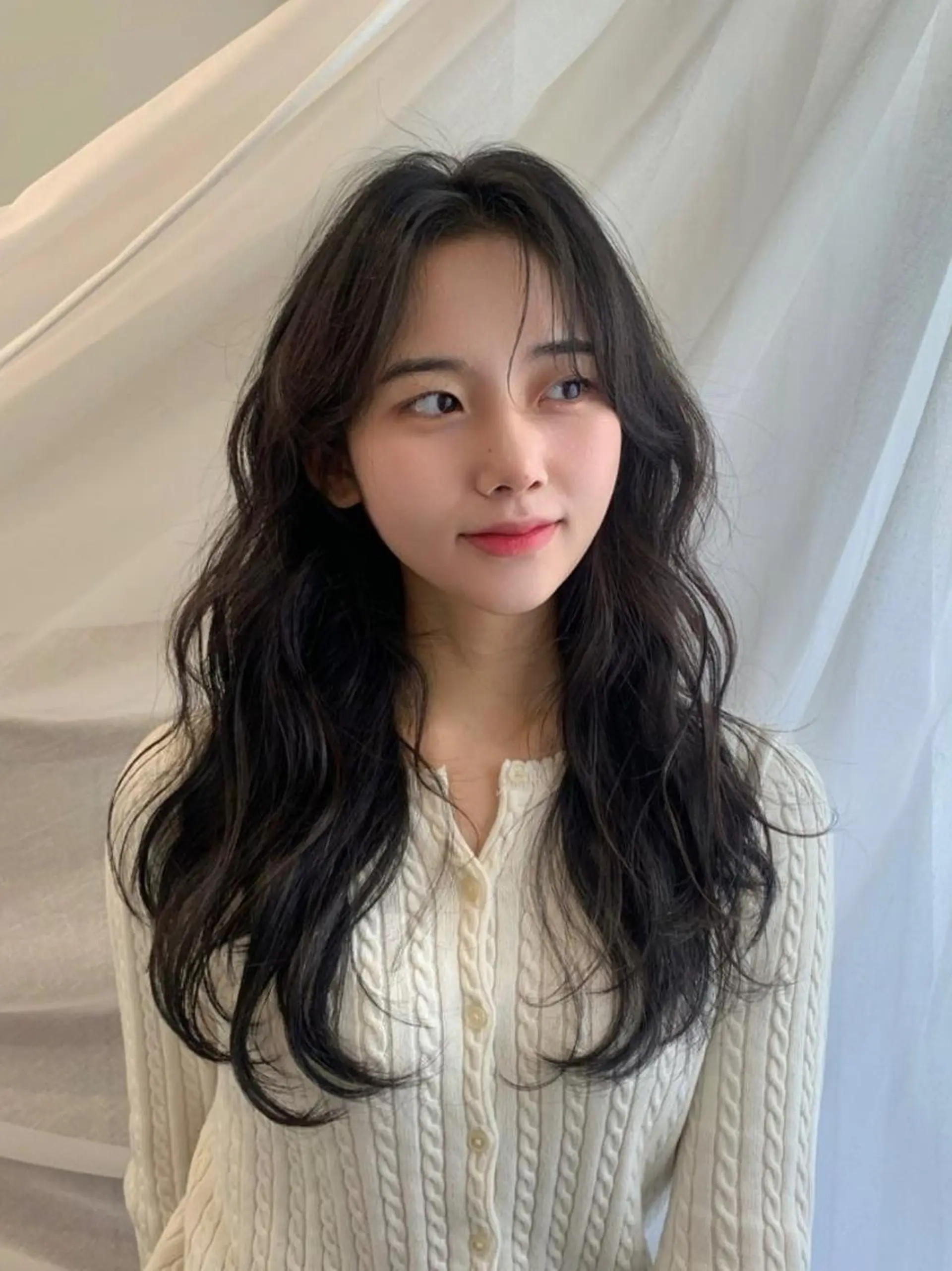 ロング 韓国風ヘア 韓国特化エクステ🟨 エクステのヘアスタイル