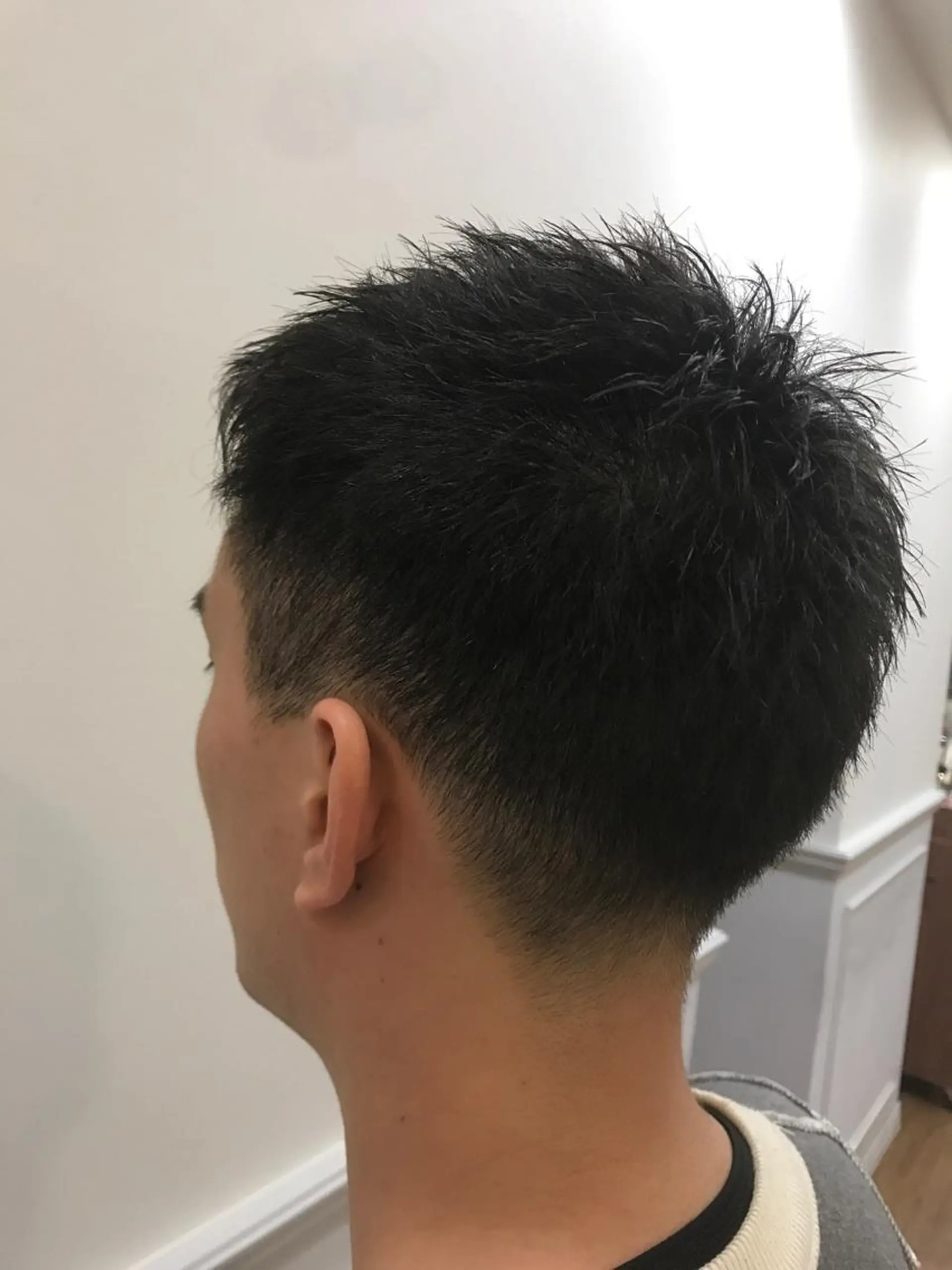 メンズ メンズベリーショート カット ひろせ かなのヘアスタイル