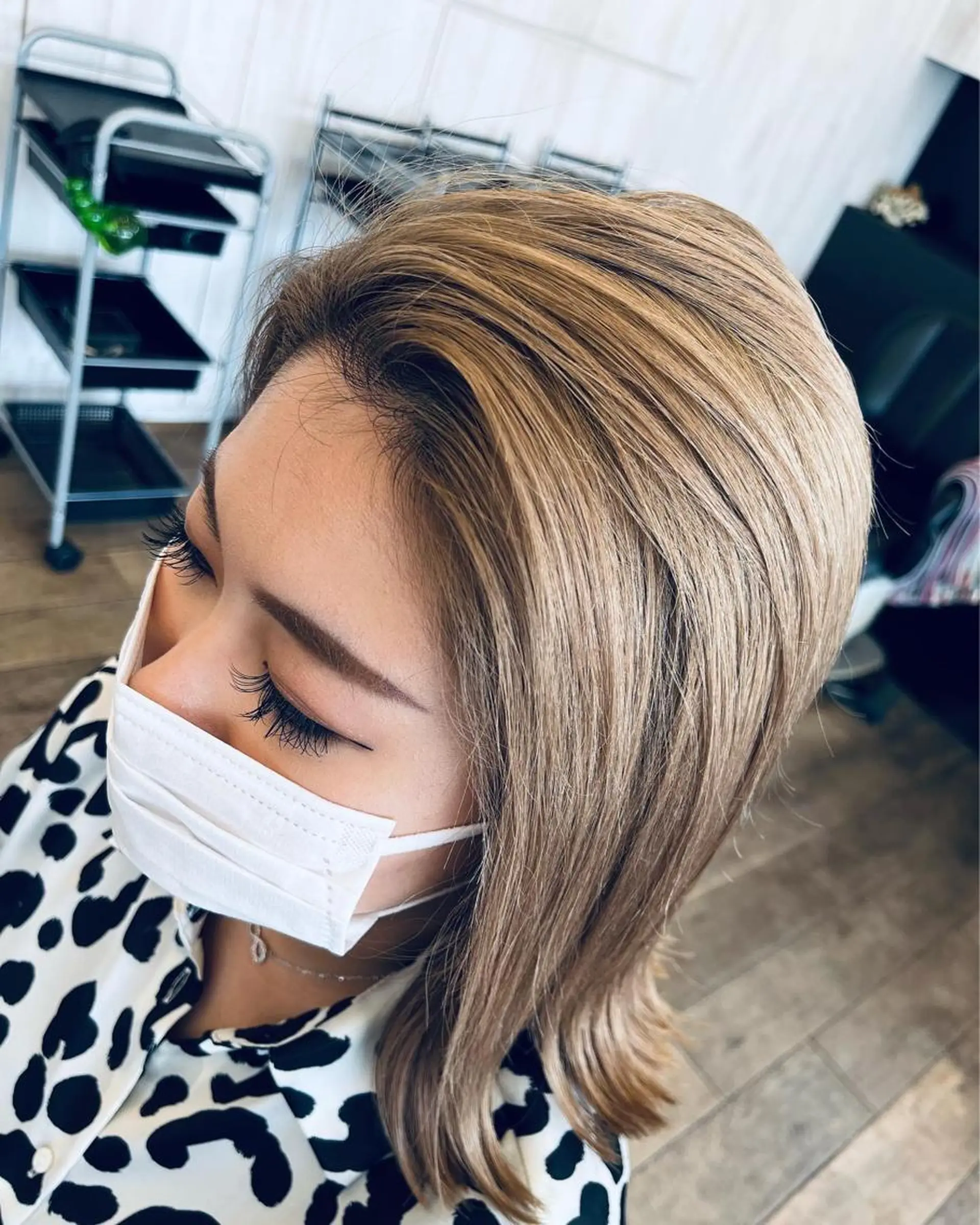 ミディアム “slow” 岡本海万。のヘアスタイル