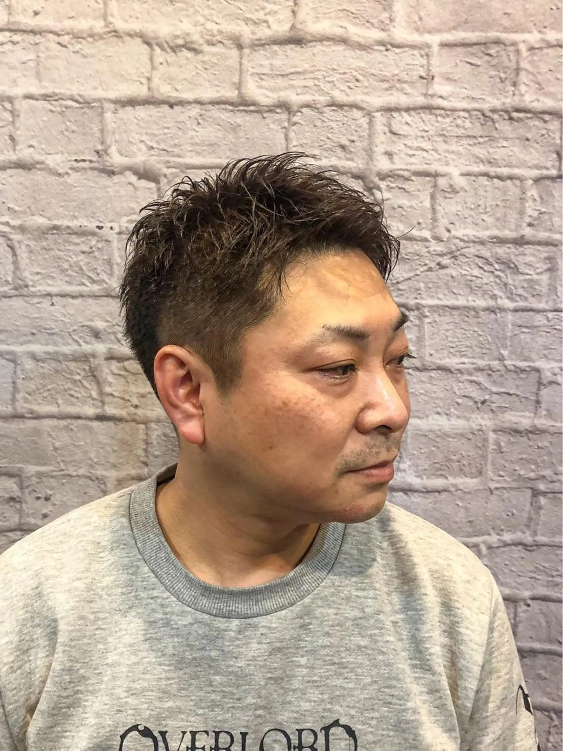ショート カラー メンズ カット 銀座マツナガ新宿野村ビル店所属・女性理容師 佐藤優菜のヘアスタイル
