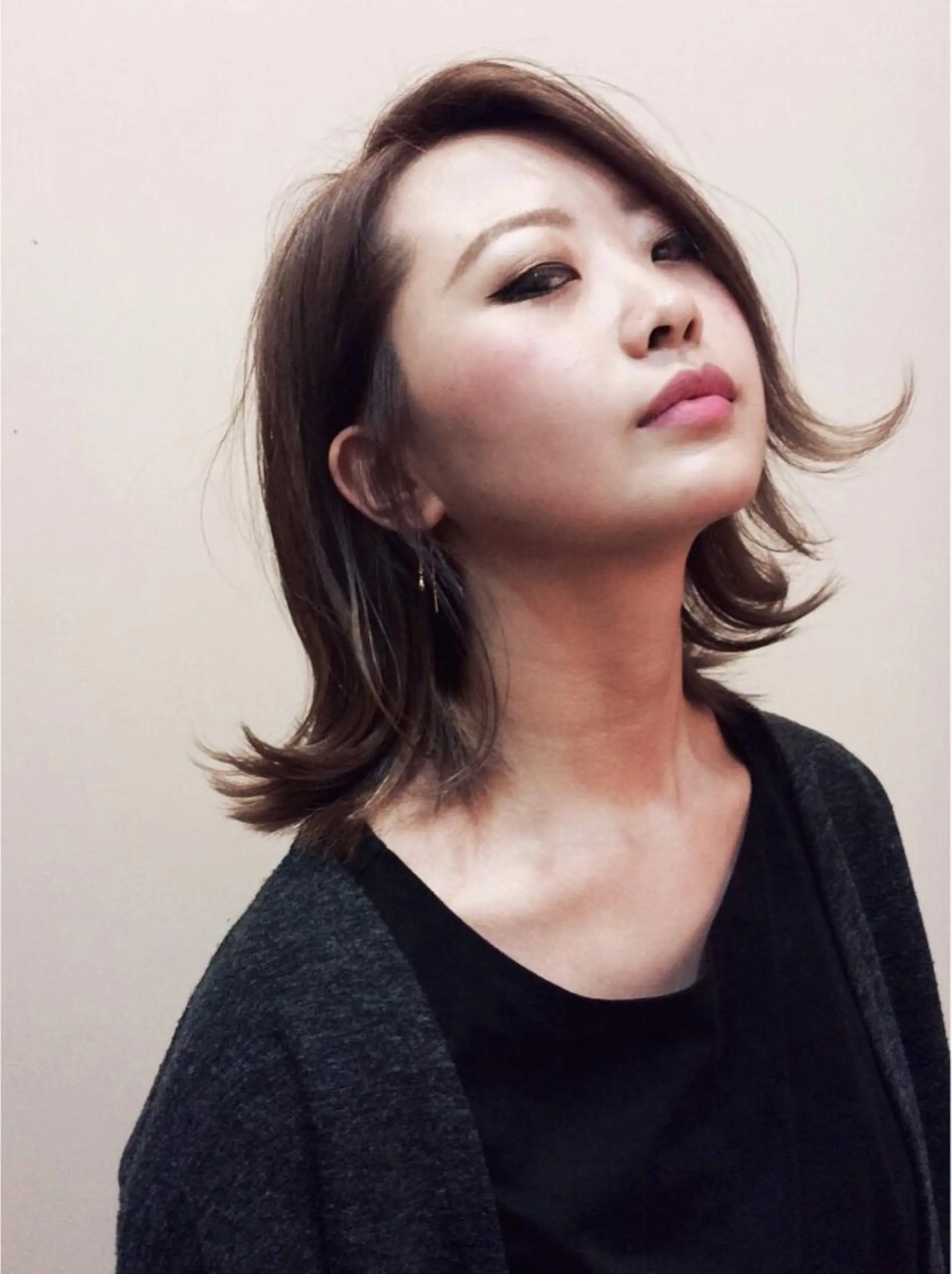 ミディアム カラー パーマ 大野 あさみのヘアスタイル