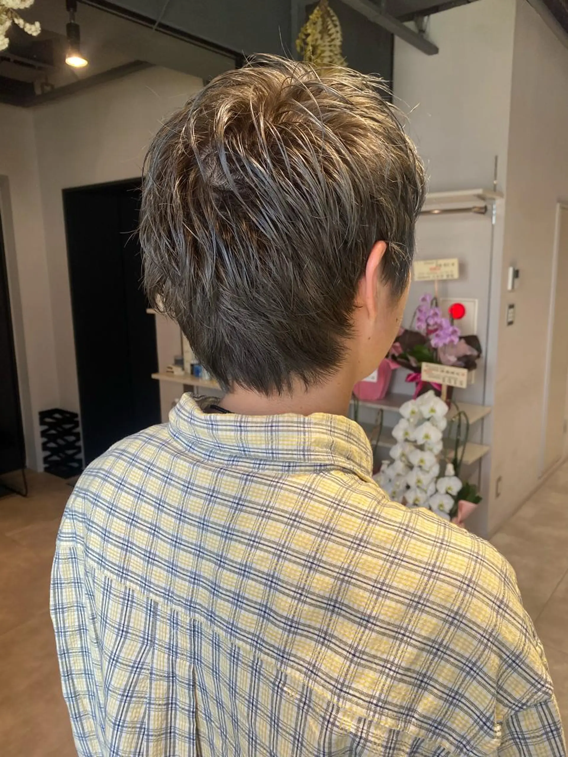 カラー メンズ ベージュ/グレージュ 恵比寿/丸山陽平のヘアスタイル