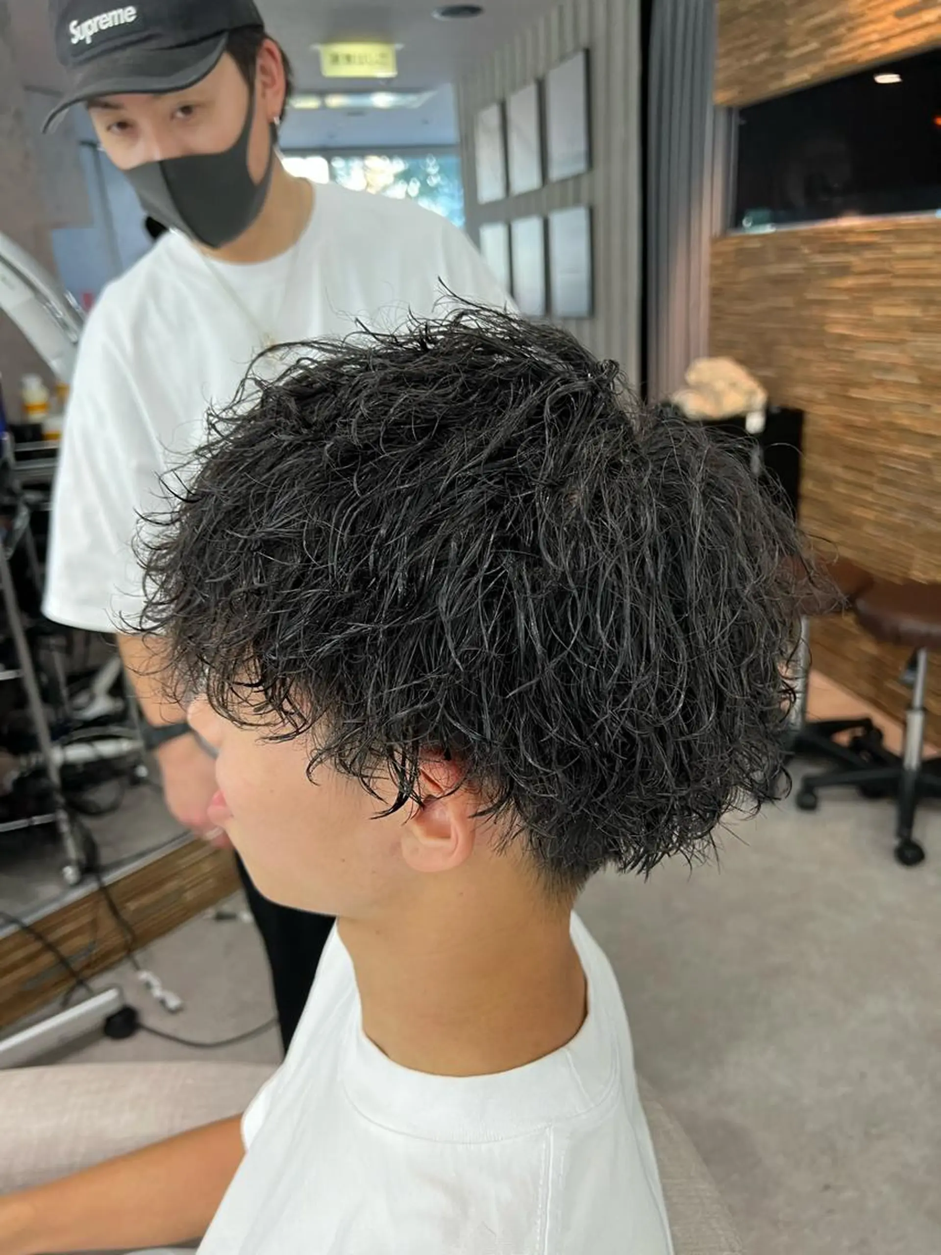 ショート パーマ メンズ Lond strada 心斎橋所属・🍀小川大輔🍀 ボブ/ブリーチ🥇のヘアスタイル