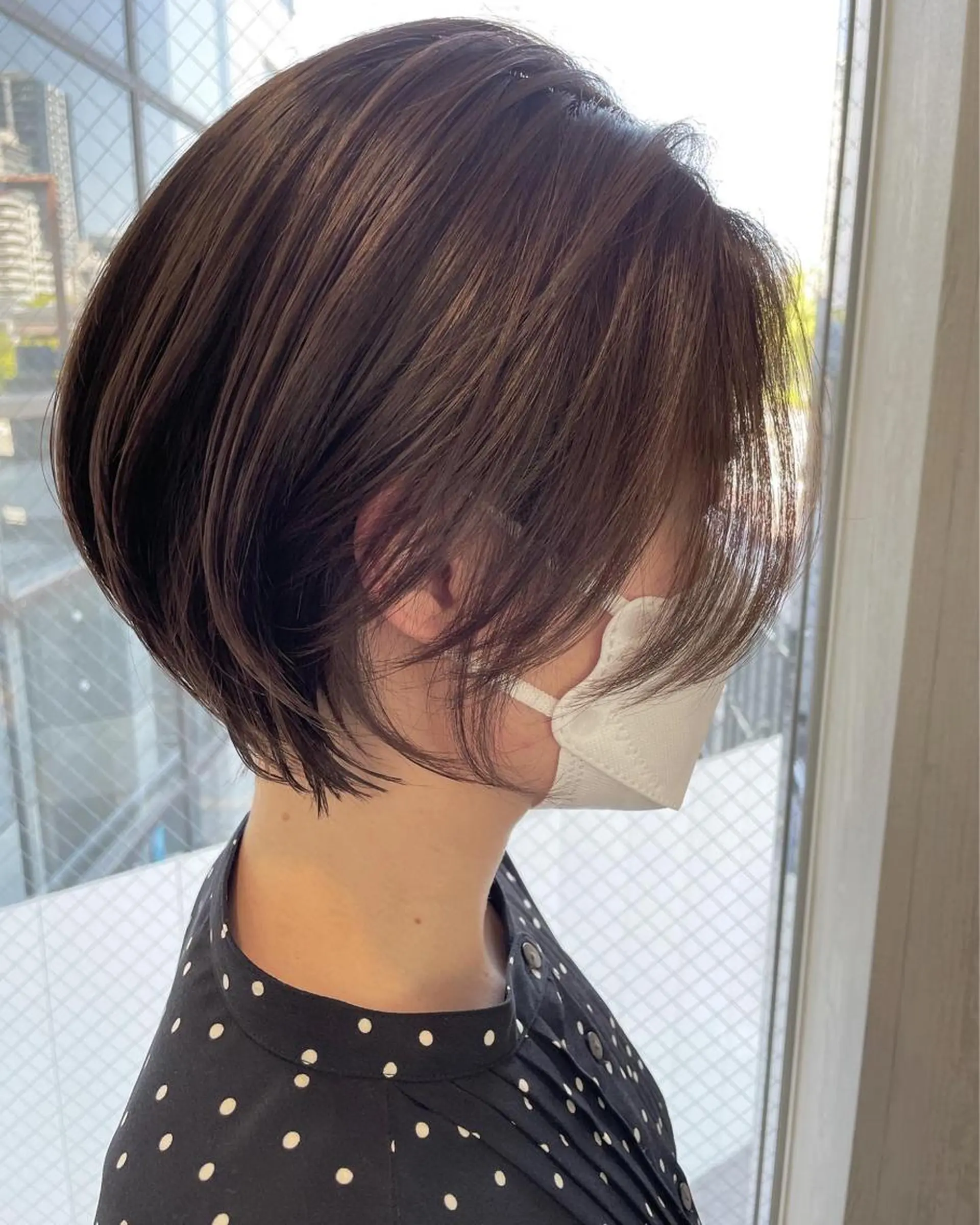 ショート カラー アッシュ 透明感カラー 外国人風カラー 髪質改善 レイヤーカット カット ヘアカラー トリートメント 河合秀明/ショート /ボブ/レイヤーのヘアスタイル