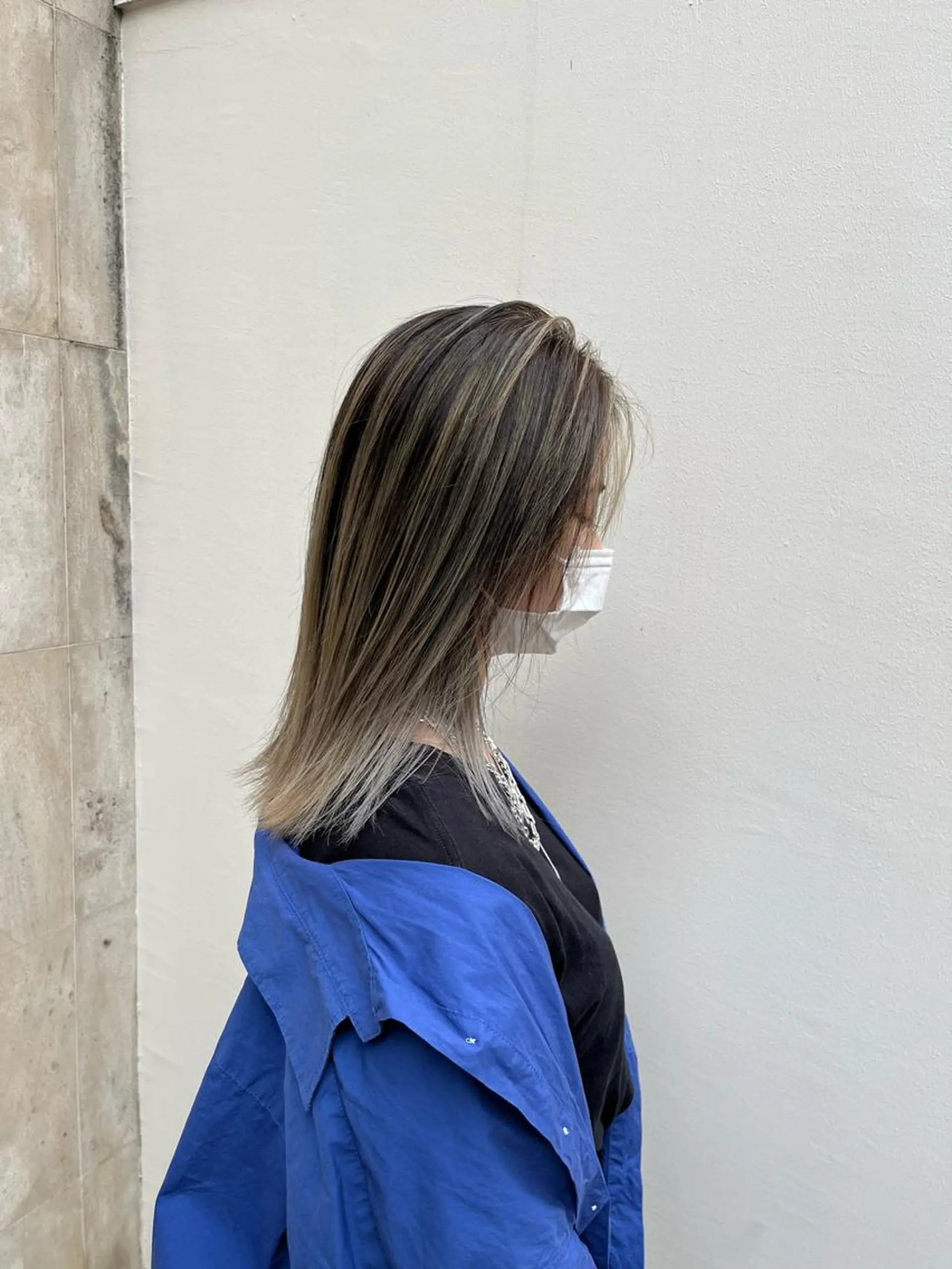 セミロング カラー バレイヤージュ ベージュカラー ホワイトベージュ レイヤーカット カット ヘアカラー トリートメント DX所属・✨メンズスタイル✨ Daiのヘアスタイル