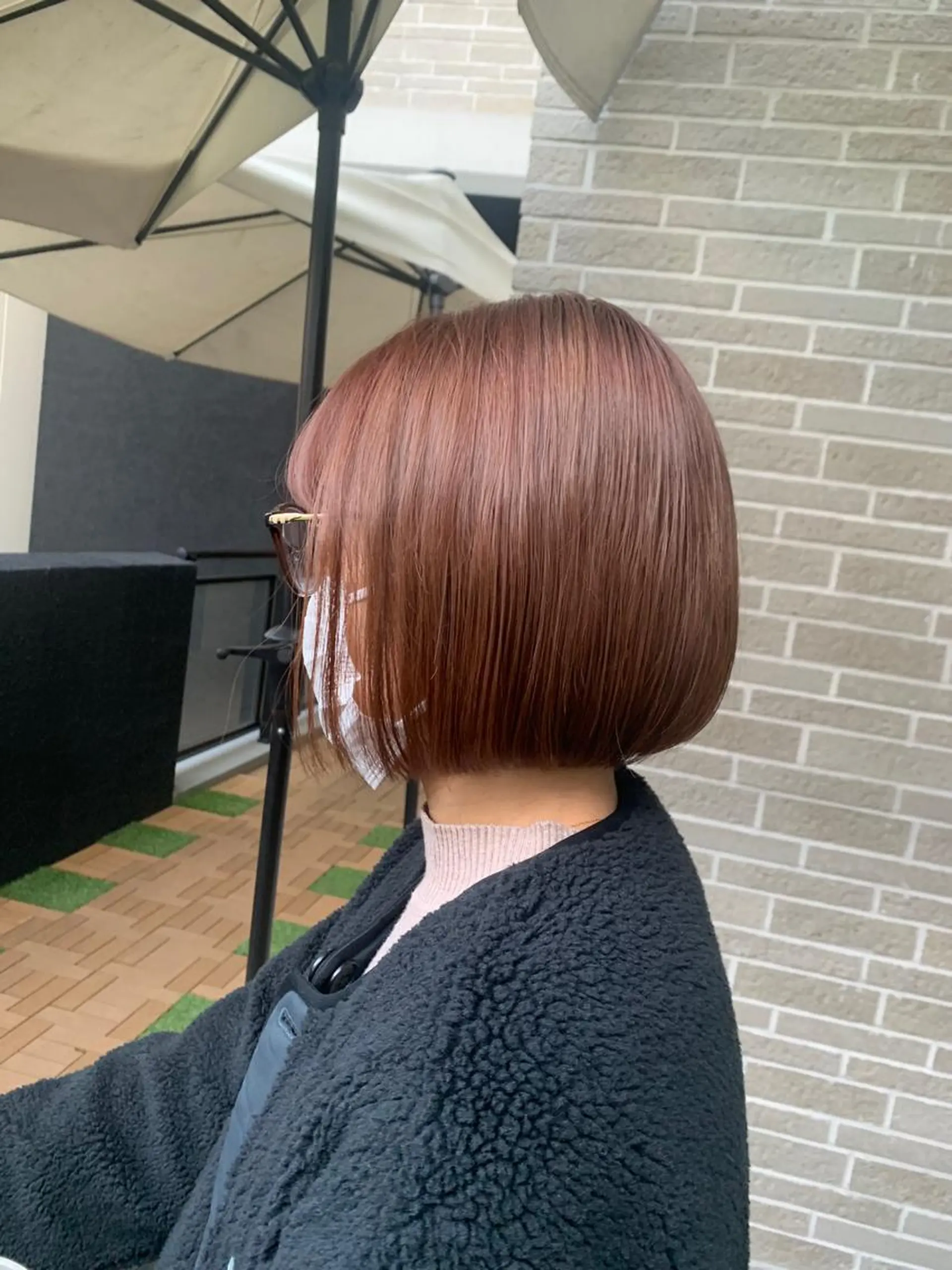 ショート カラー ヘアアレンジ イルミナカラー カット ヘアカラー トリートメント kei/透明感カラー /ベージュ/ブリーチのヘアスタイル