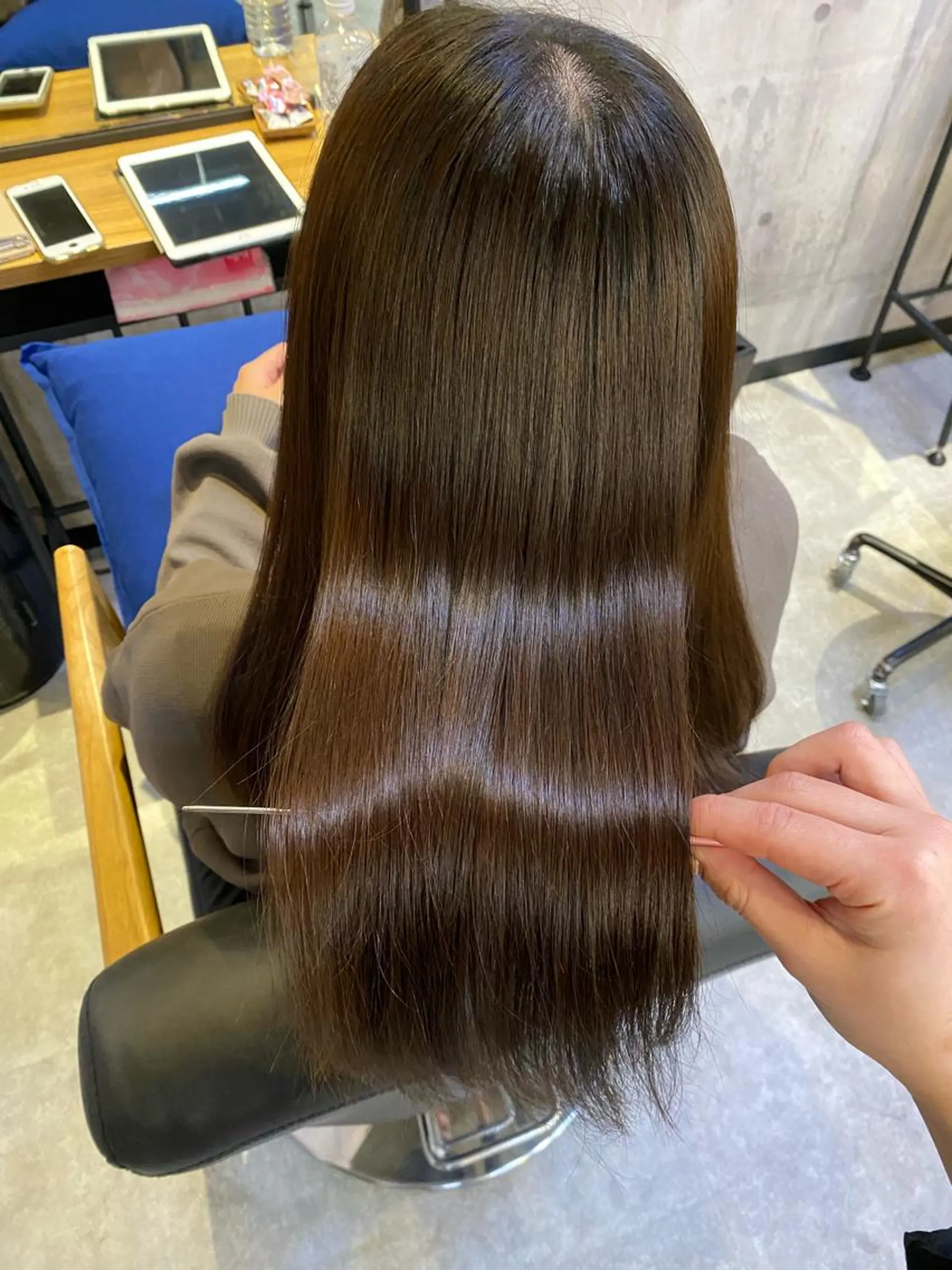 ロング カラー ヘアカラー トリートメント 【縮毛矯正特化】 kyokaのヘアスタイル