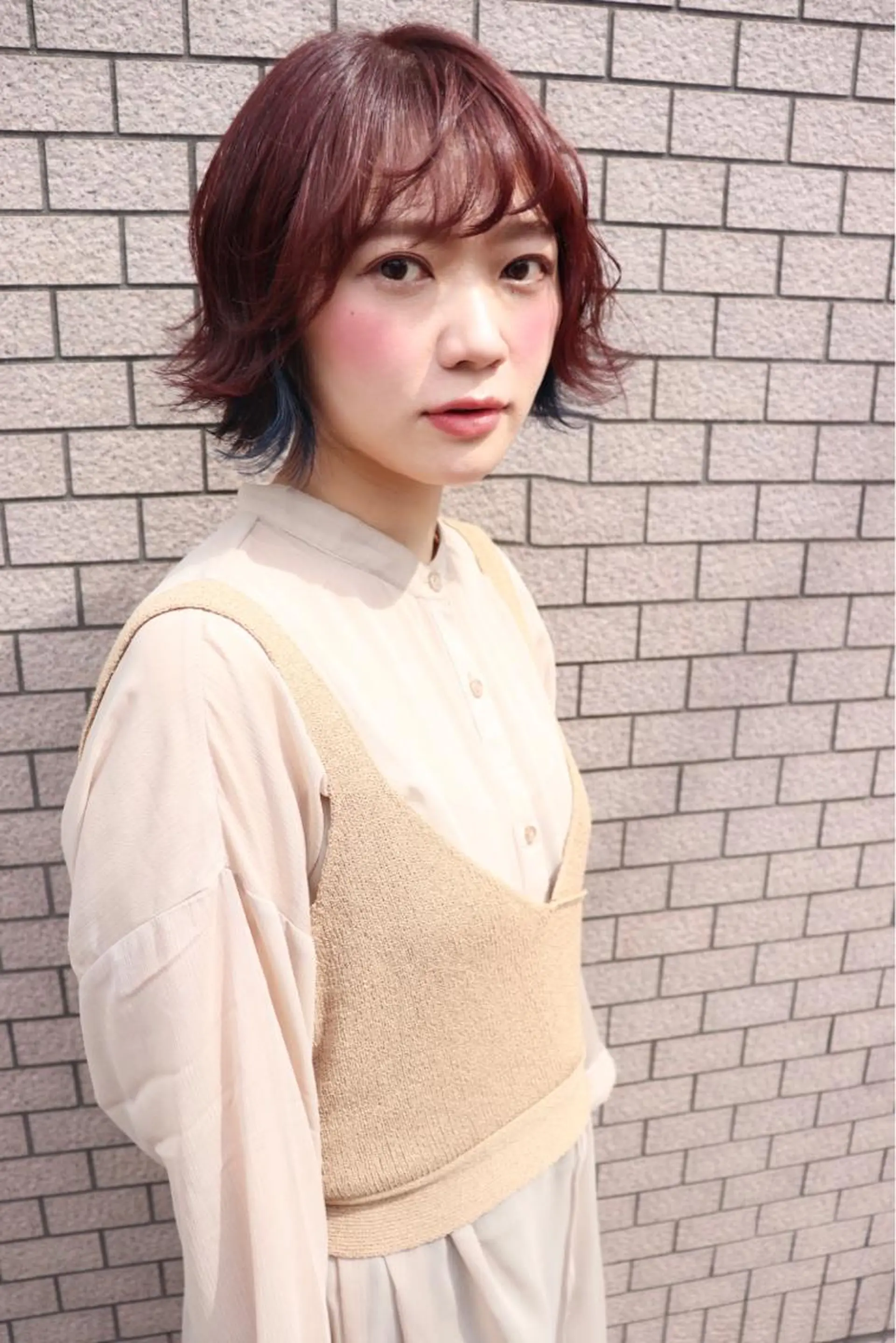 ショート カラー インナーカラー 汐見 悠佑のヘアスタイル