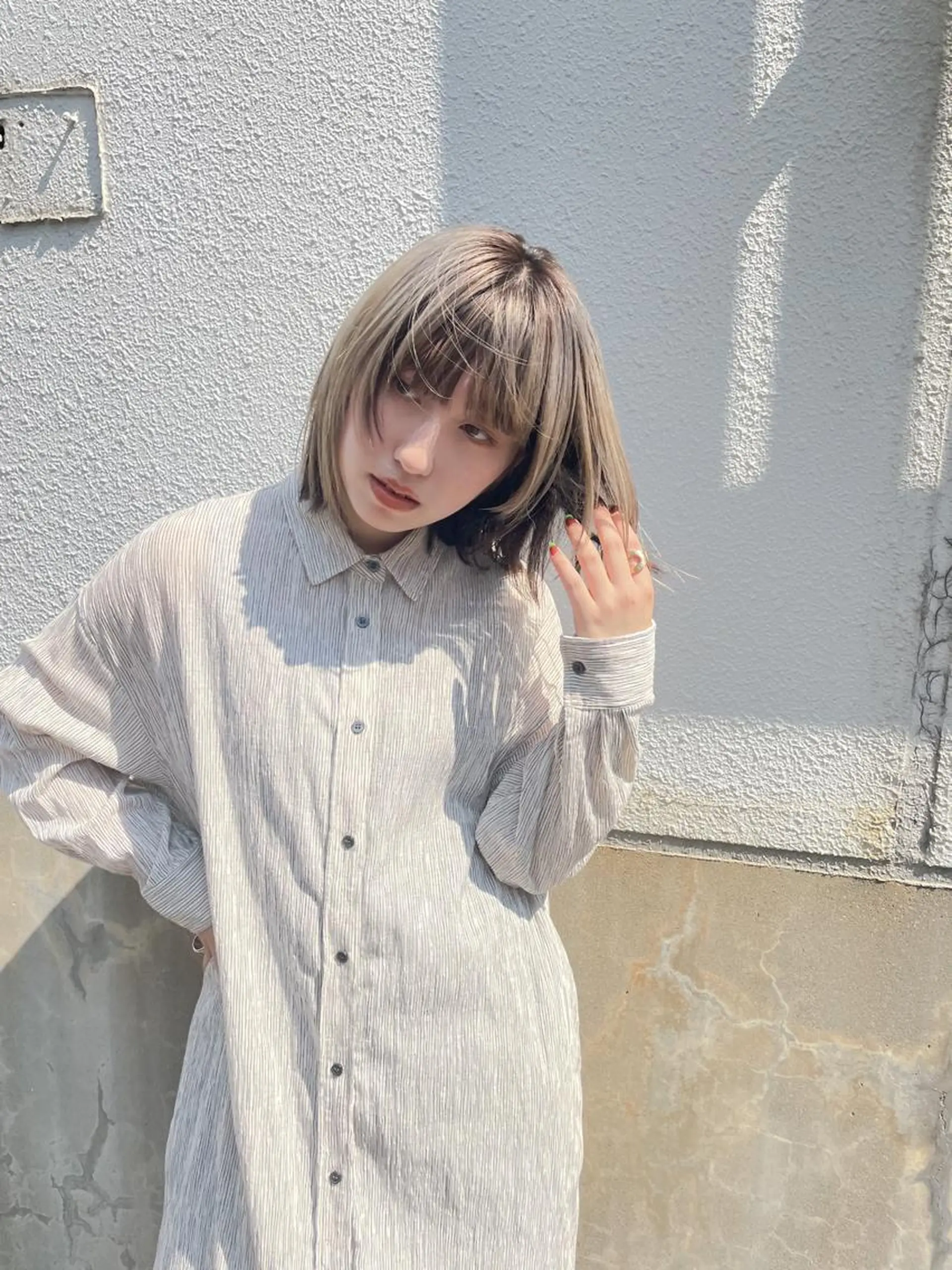 ショート カラー デザインカラー 奥村 紘のヘアスタイル